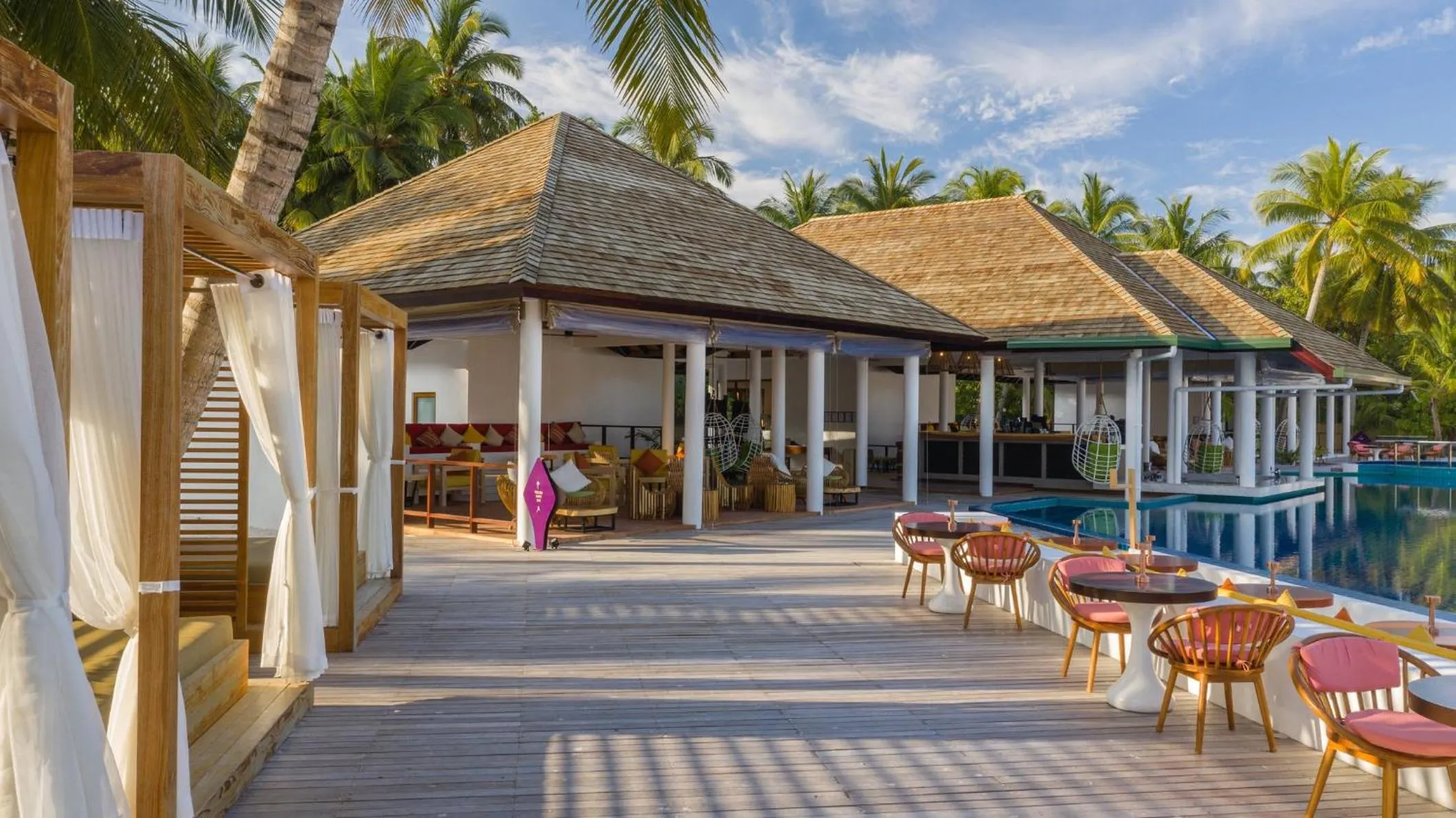 Swimming pool in Cinnamon Hakuraa Huraa Maldives - All Inclusive Adults-Only Escape with One-way Free Speedboat