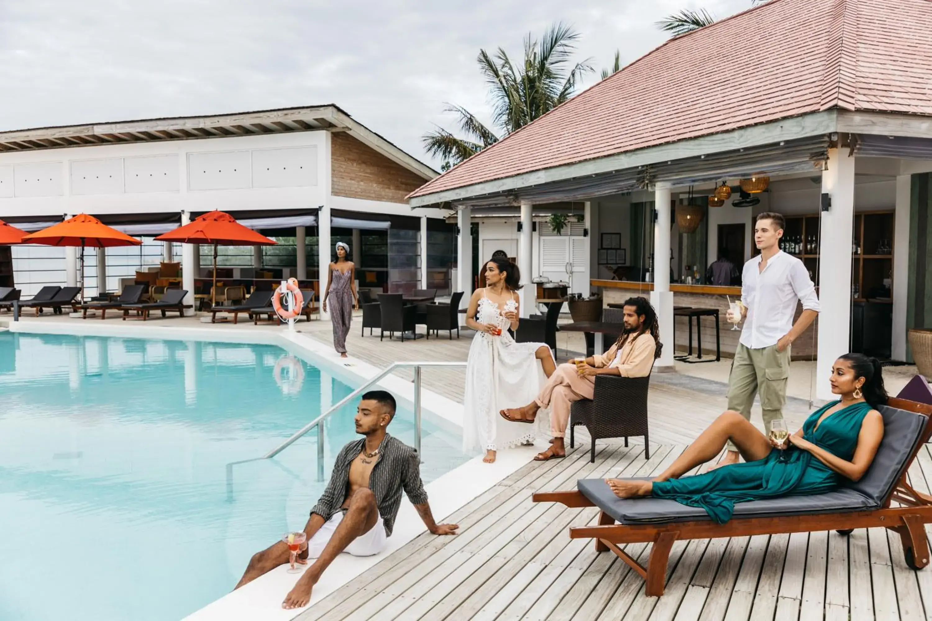 Swimming pool in Cinnamon Hakuraa Huraa Maldives - All Inclusive Adults-Only Escape with One-way Free Speedboat Swimming pool in Cinnamon Hakuraa Huraa Maldives - All Inclusive Adults-Only Escape with One-way Free Speedboat