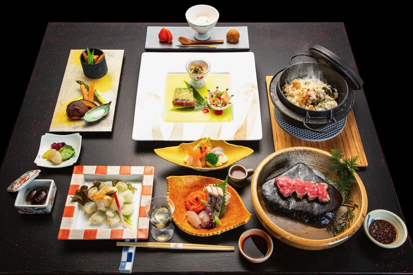 Dinner in Shima Onsen Kashiwaya Ryokan