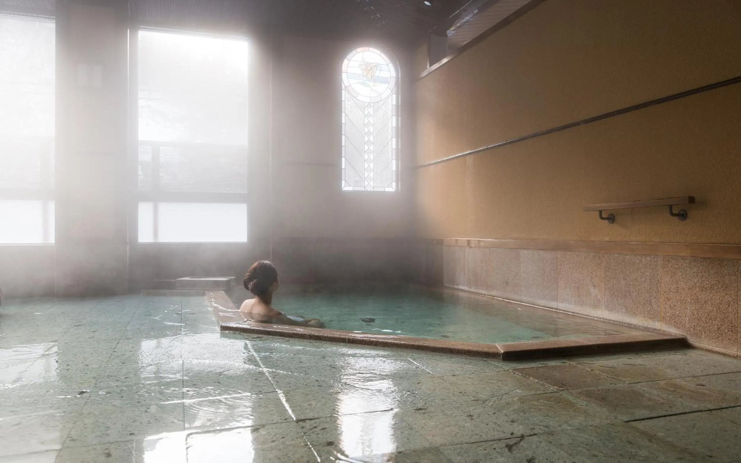 Public Bath in Shima Onsen Kashiwaya Ryokan