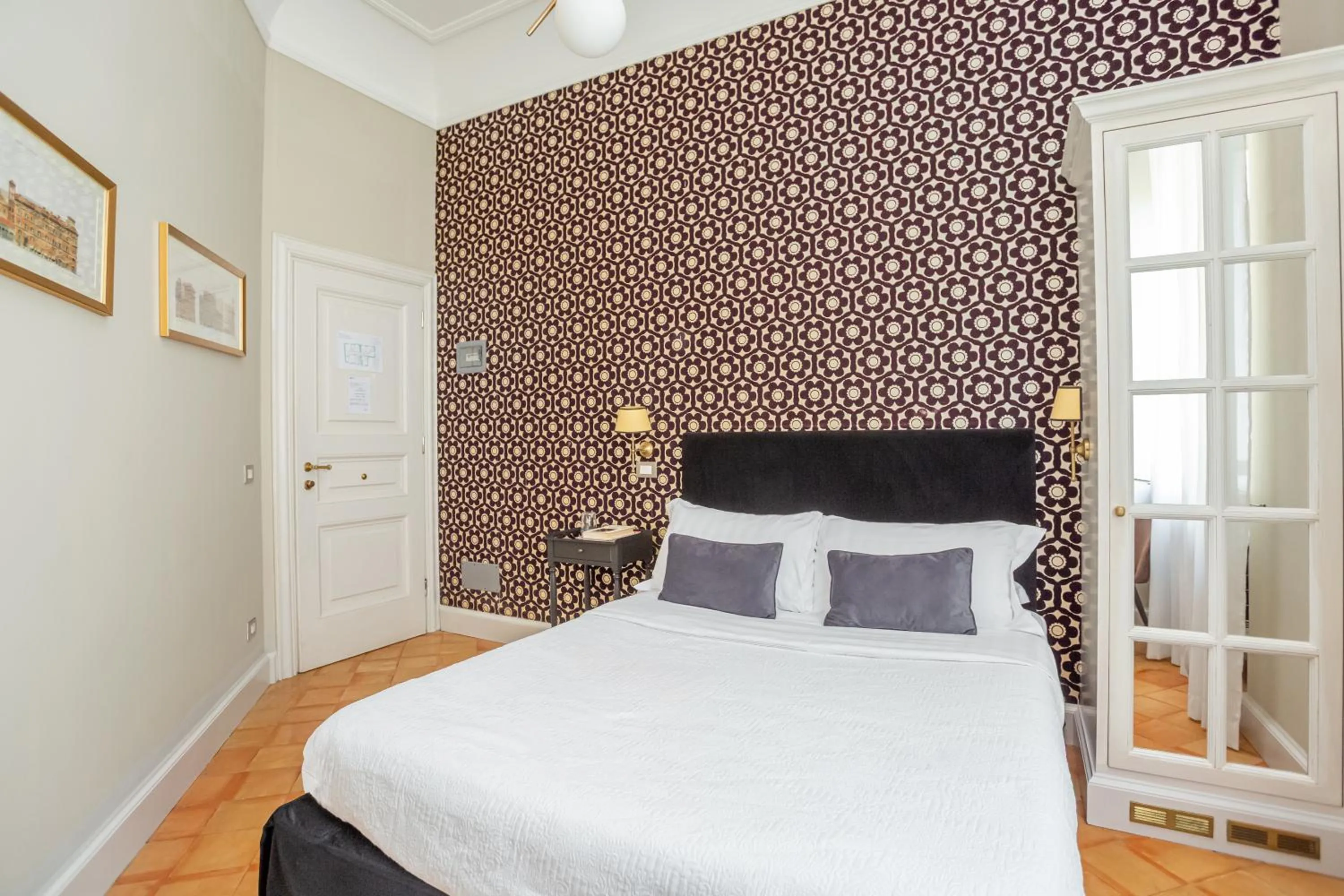 Bedroom, Bed in Hotel Parrasio