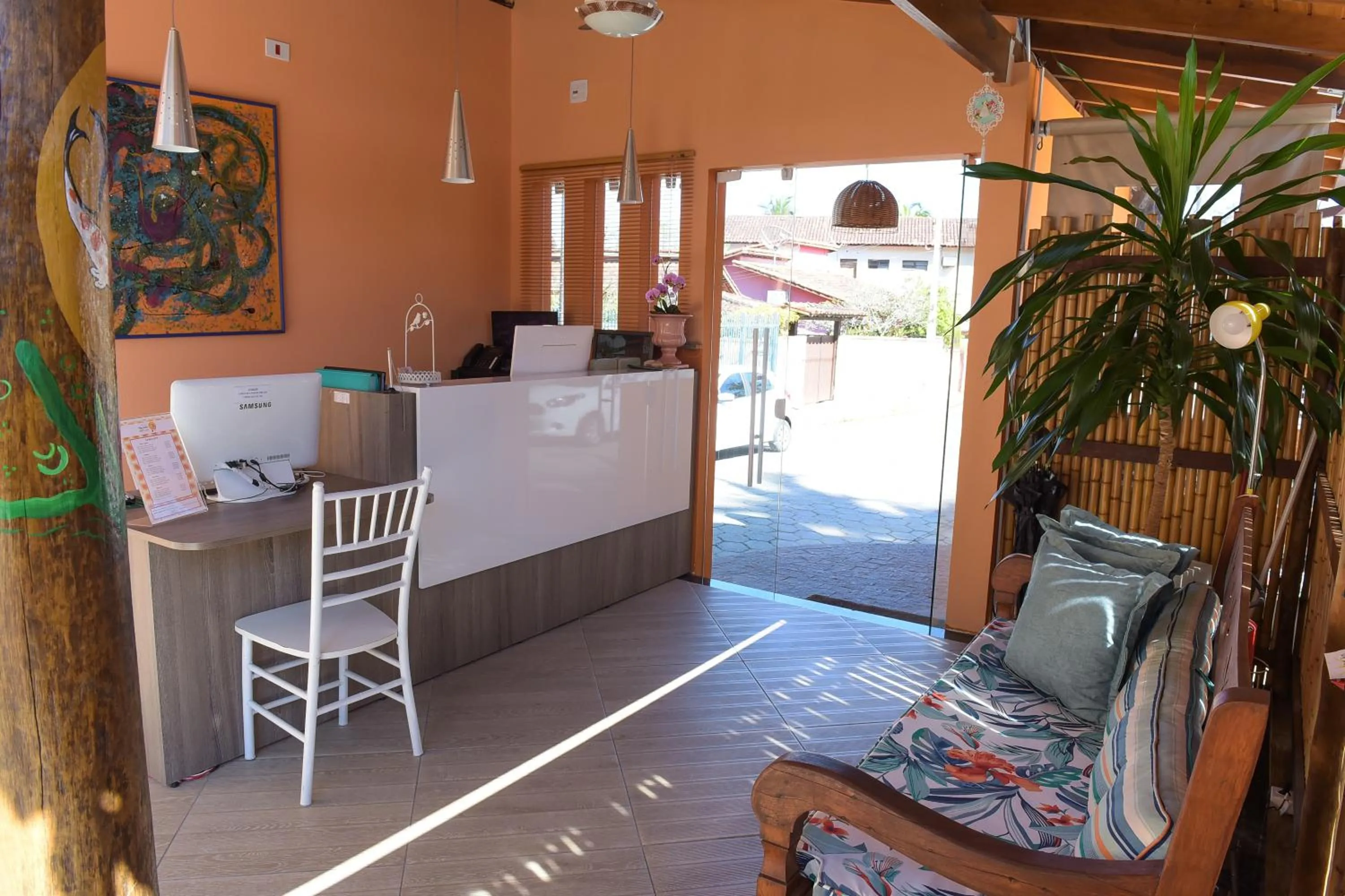 Lobby or reception in Recanto das Carpas