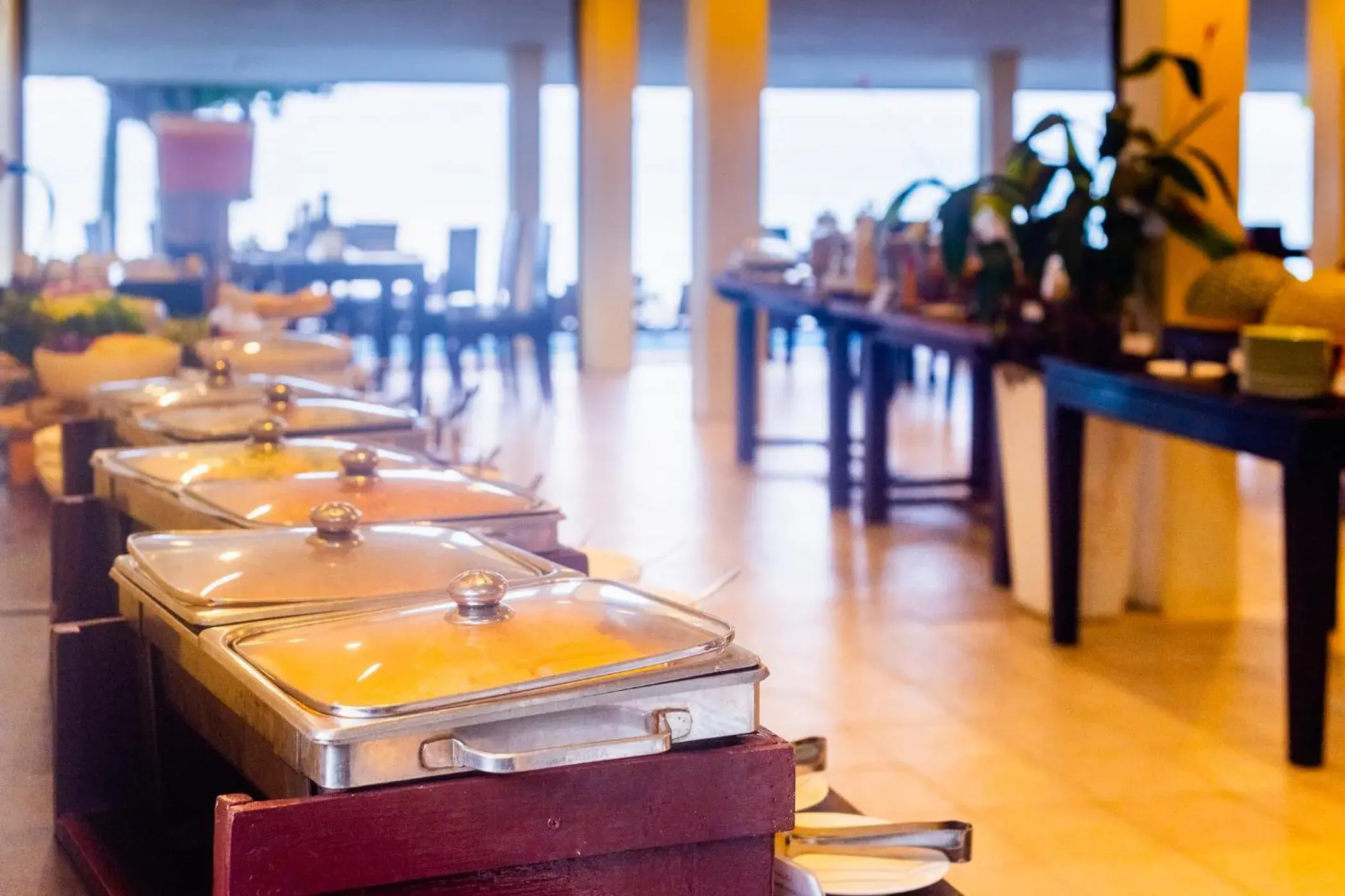 Buffet breakfast in Siam Beach Resort Buffet breakfast in Siam Beach Resort