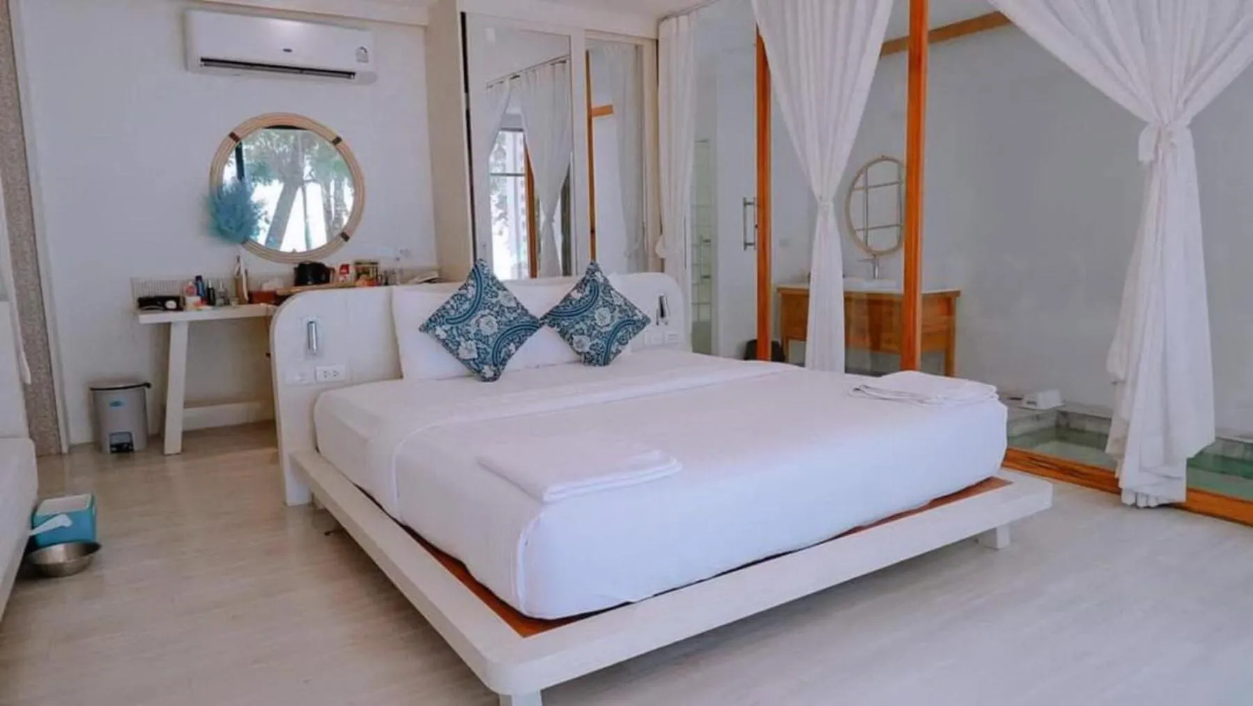 Bed in Siam Beach Resort