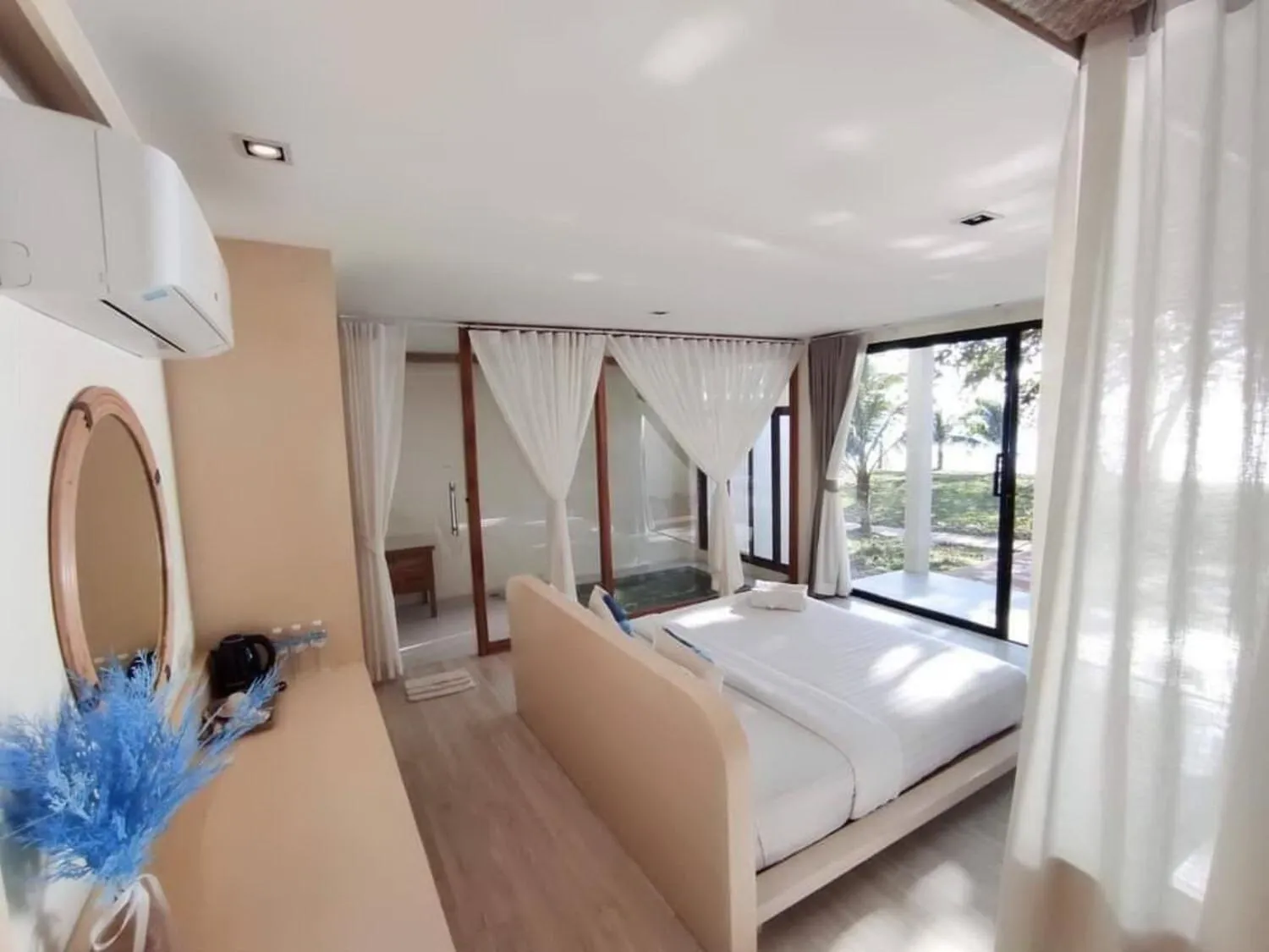 Bed in Siam Beach Resort