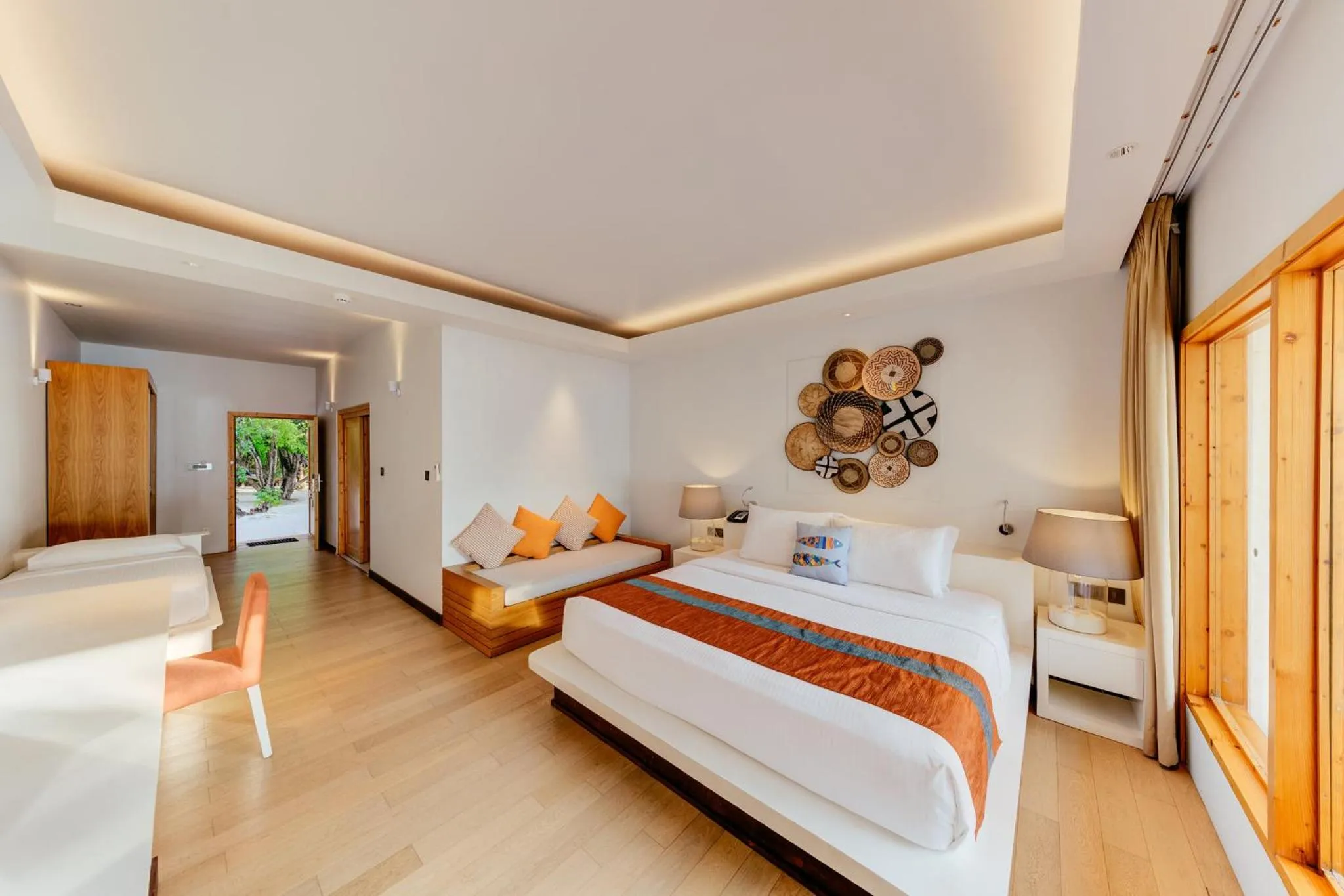 Bedroom, Bed in Cinnamon Dhonveli Maldives - Free One-Way Speedboat and 02 Kids Under 12 Stay & Dine Free