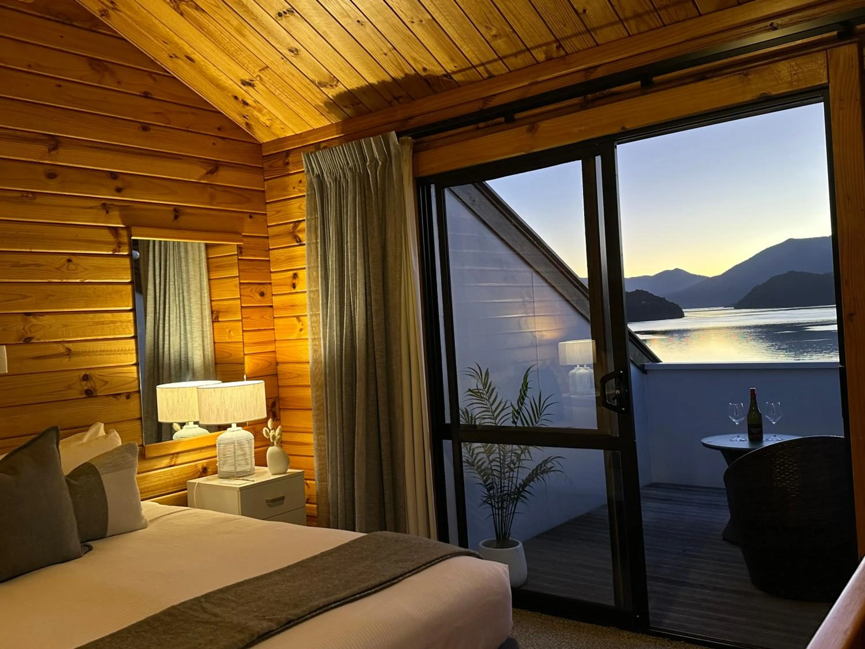 Bed in The Portage Resort