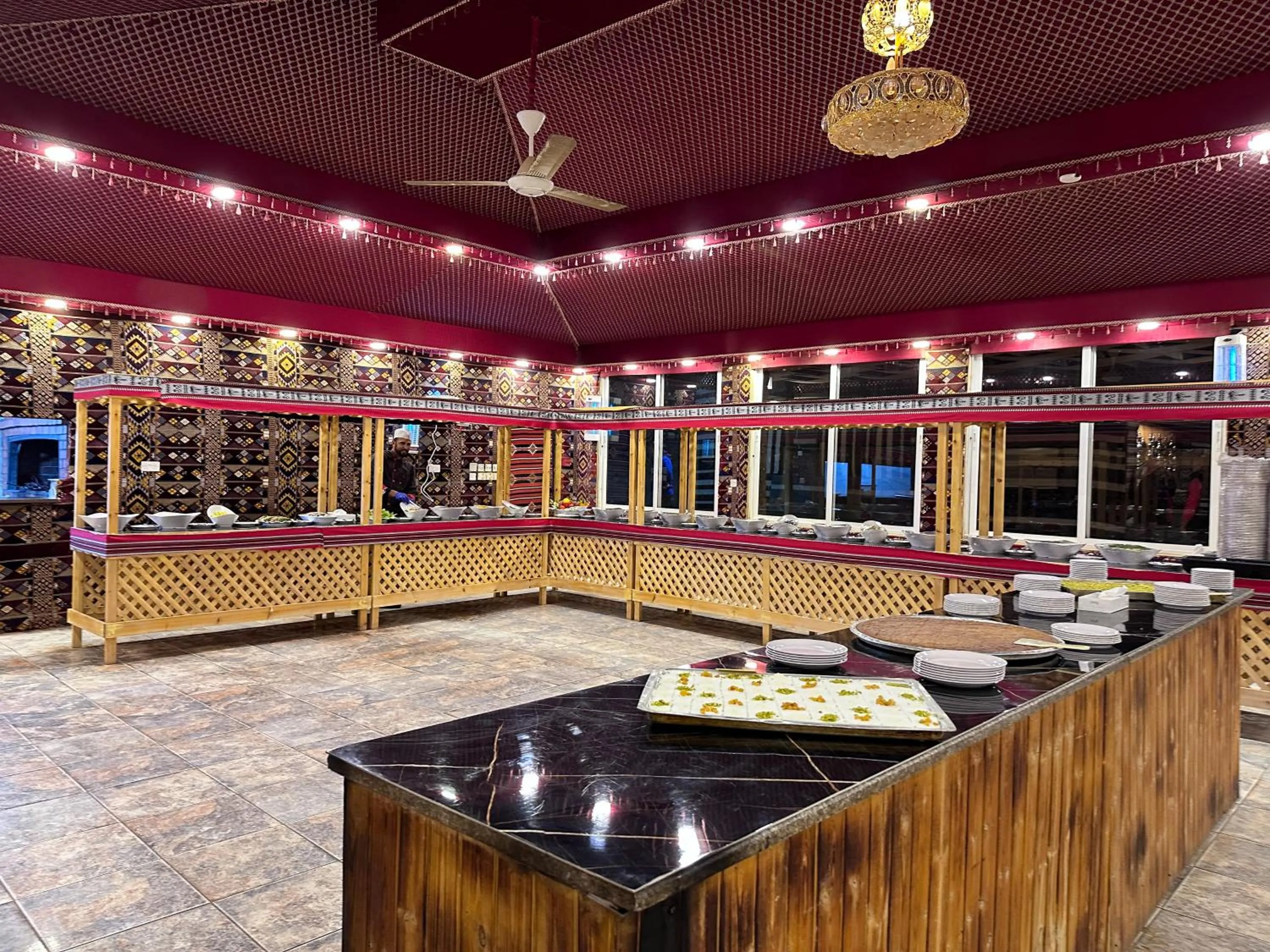 Buffet breakfast in Hasan Zawaideh Camp