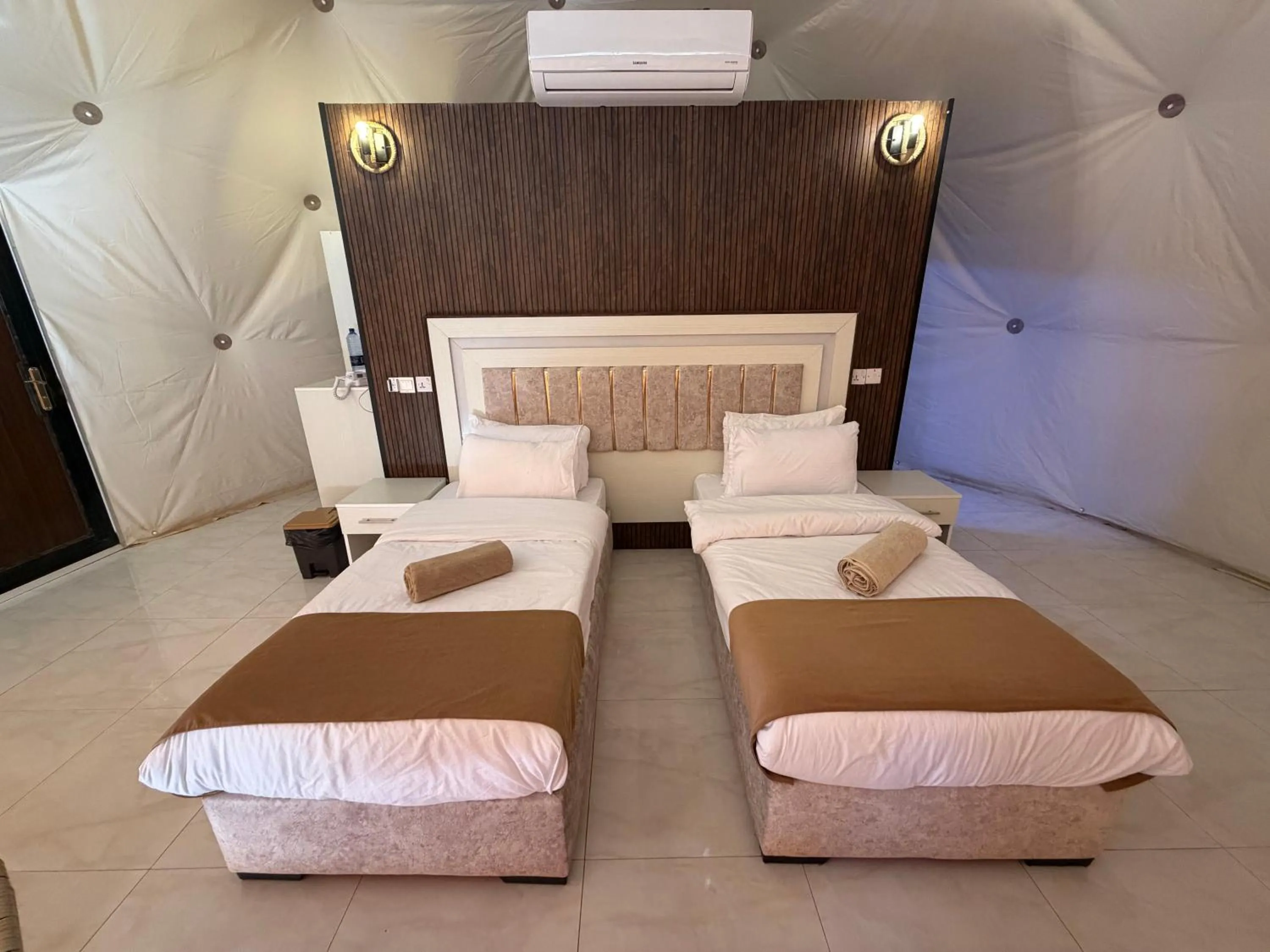 Bed in Hasan Zawaideh Camp