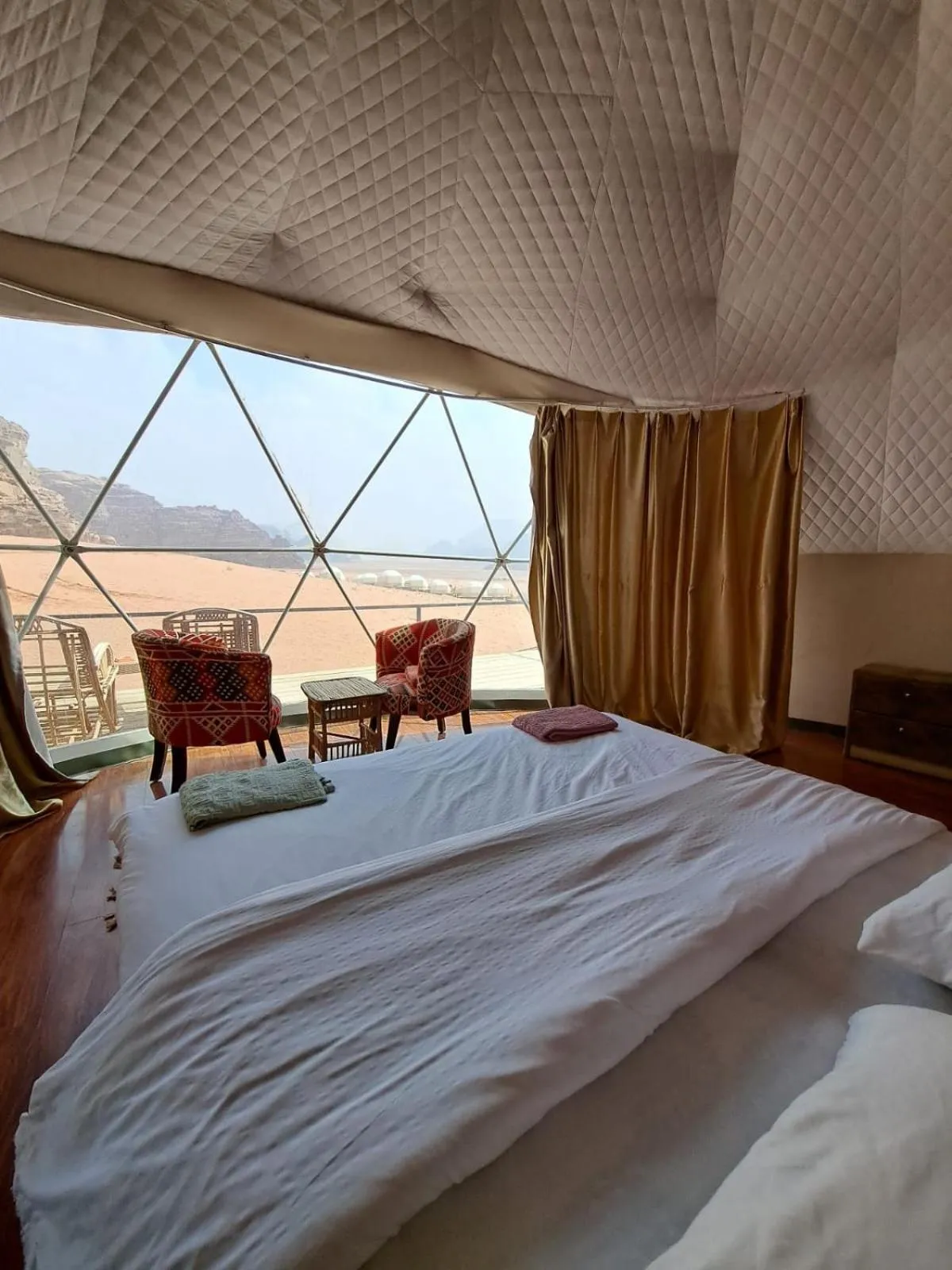 View (from property/room), Bed in Hasan Zawaideh Camp