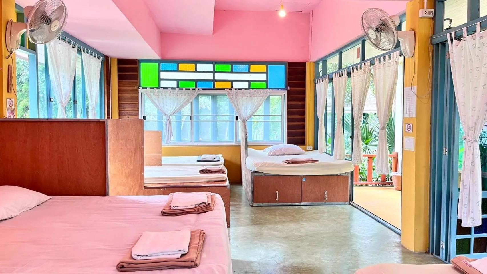 Property building, Bed in Pai Flora Resort