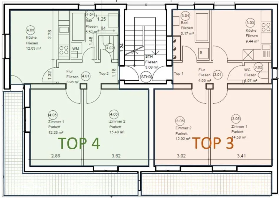 Floor plan in Apartment hauskaernten