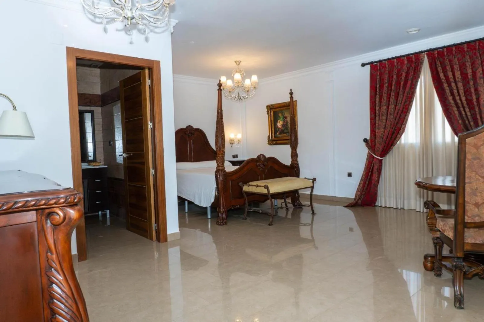 Bed in Hotel Restaurante Setos