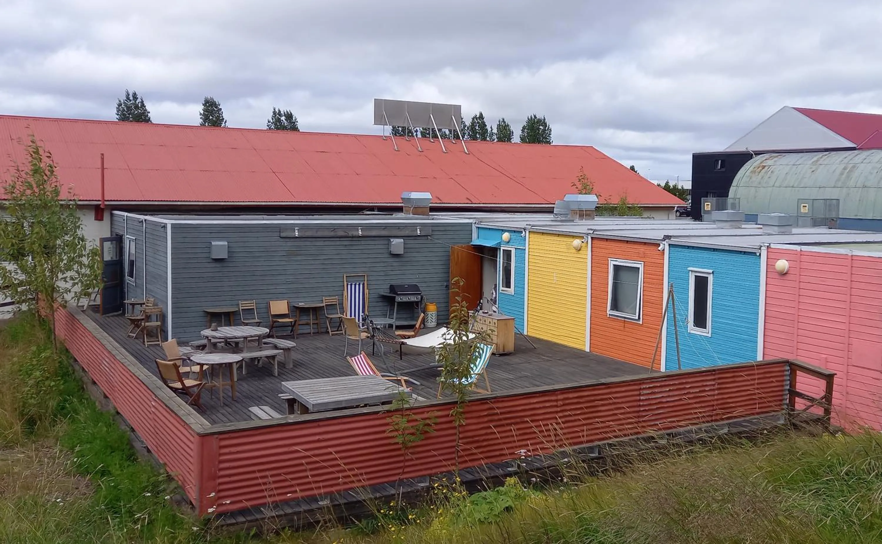 Garden in Tehúsið Hostel