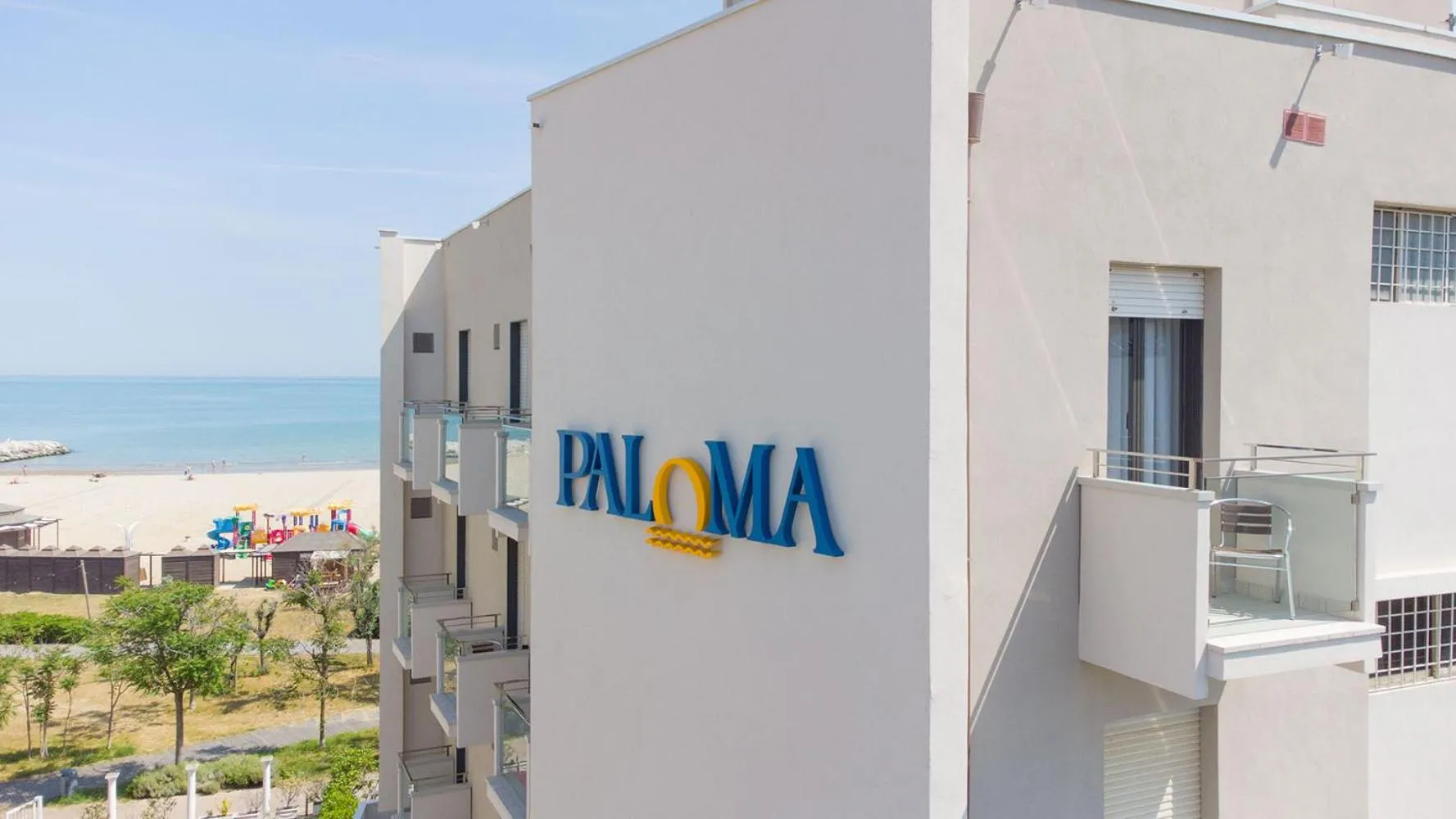 Property building in Hotel Paloma Beach Front Chiringuitos Time