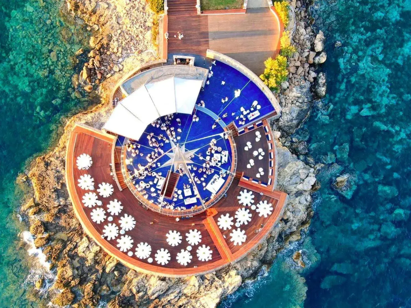 Bird's eye view in Grand Resort Lagonissi Bird's eye view in Grand Resort Lagonissi