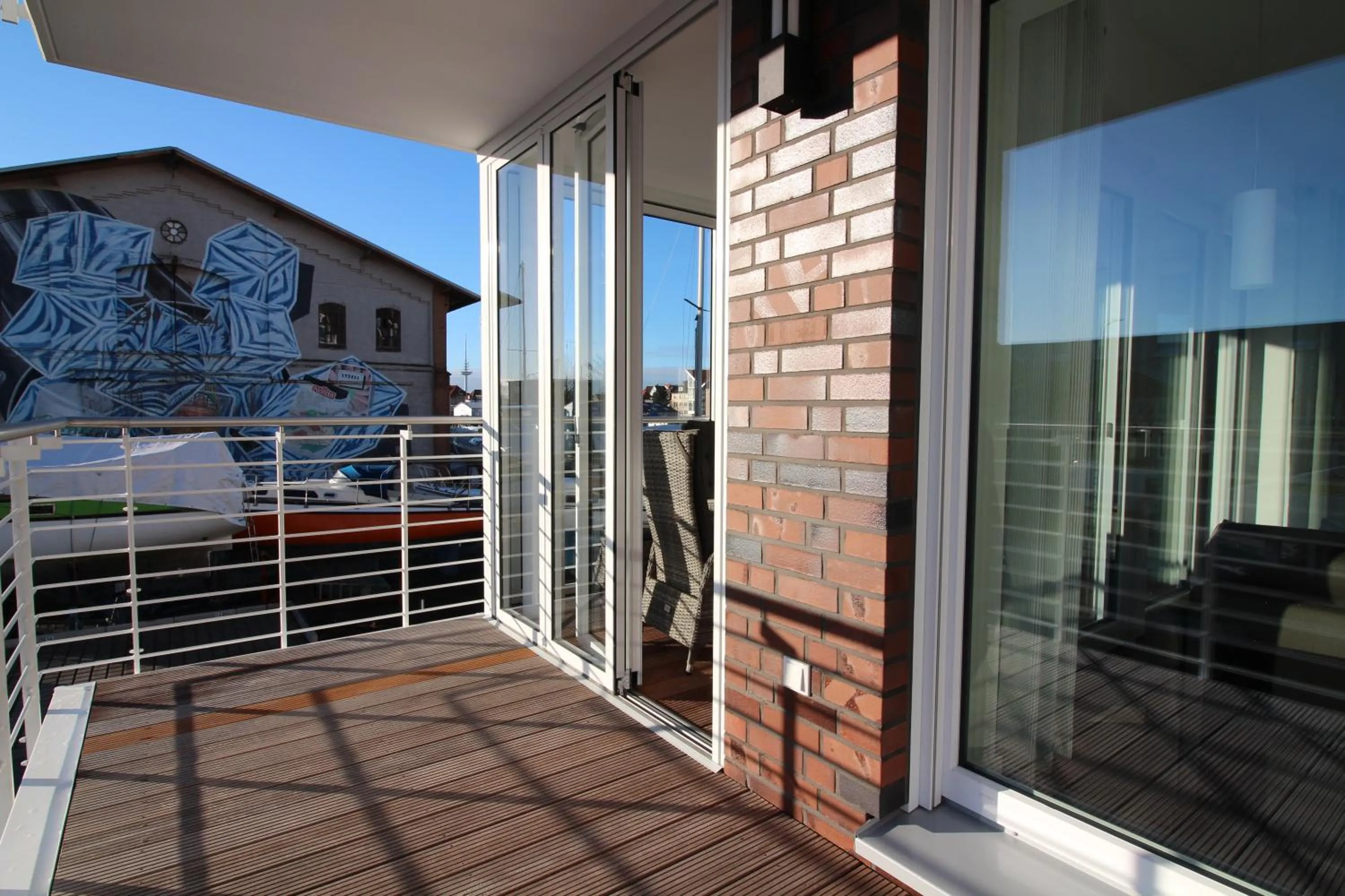 Balcony/Terrace in Wohnen am Yachthafen W25