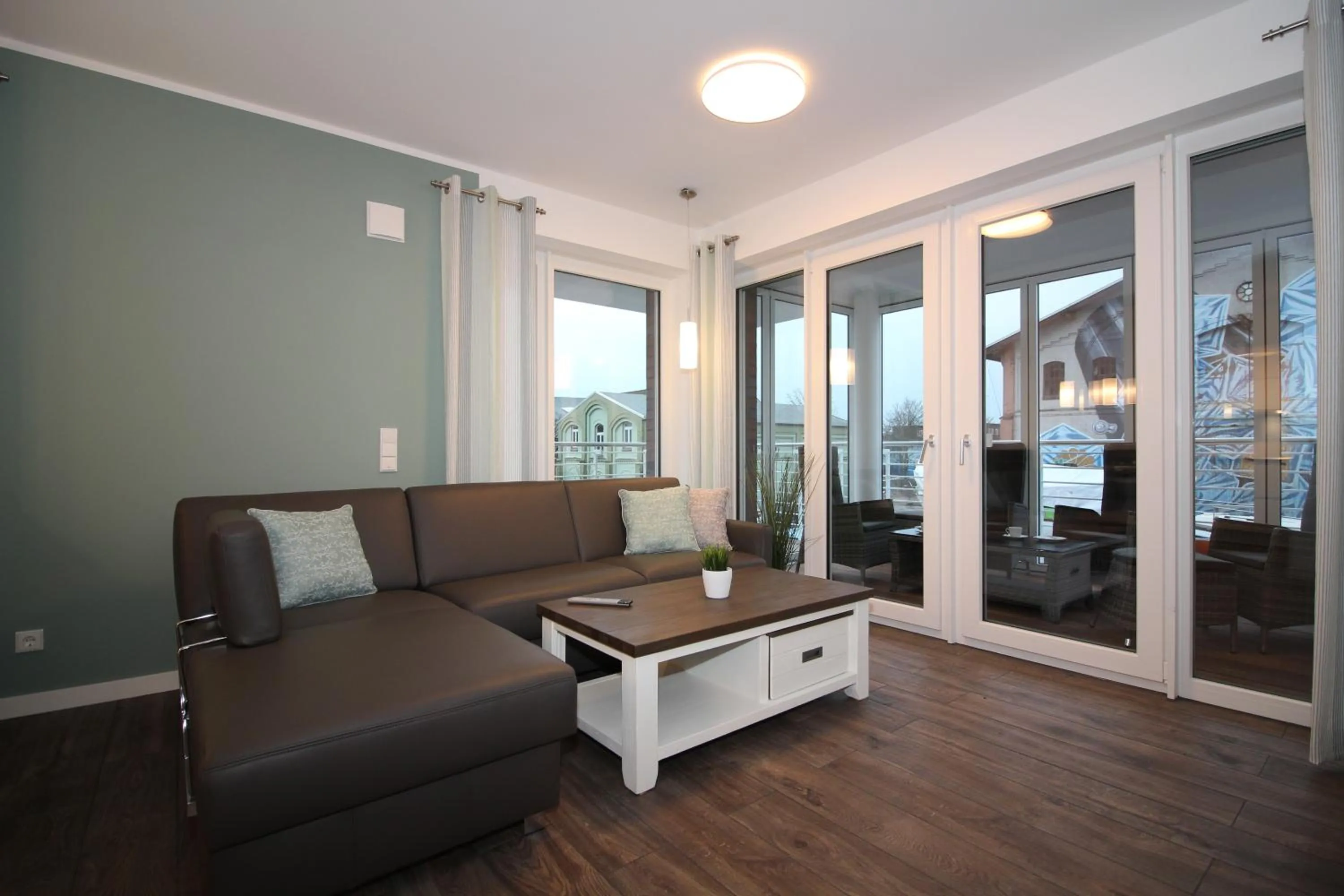 Living room in Wohnen am Yachthafen W25