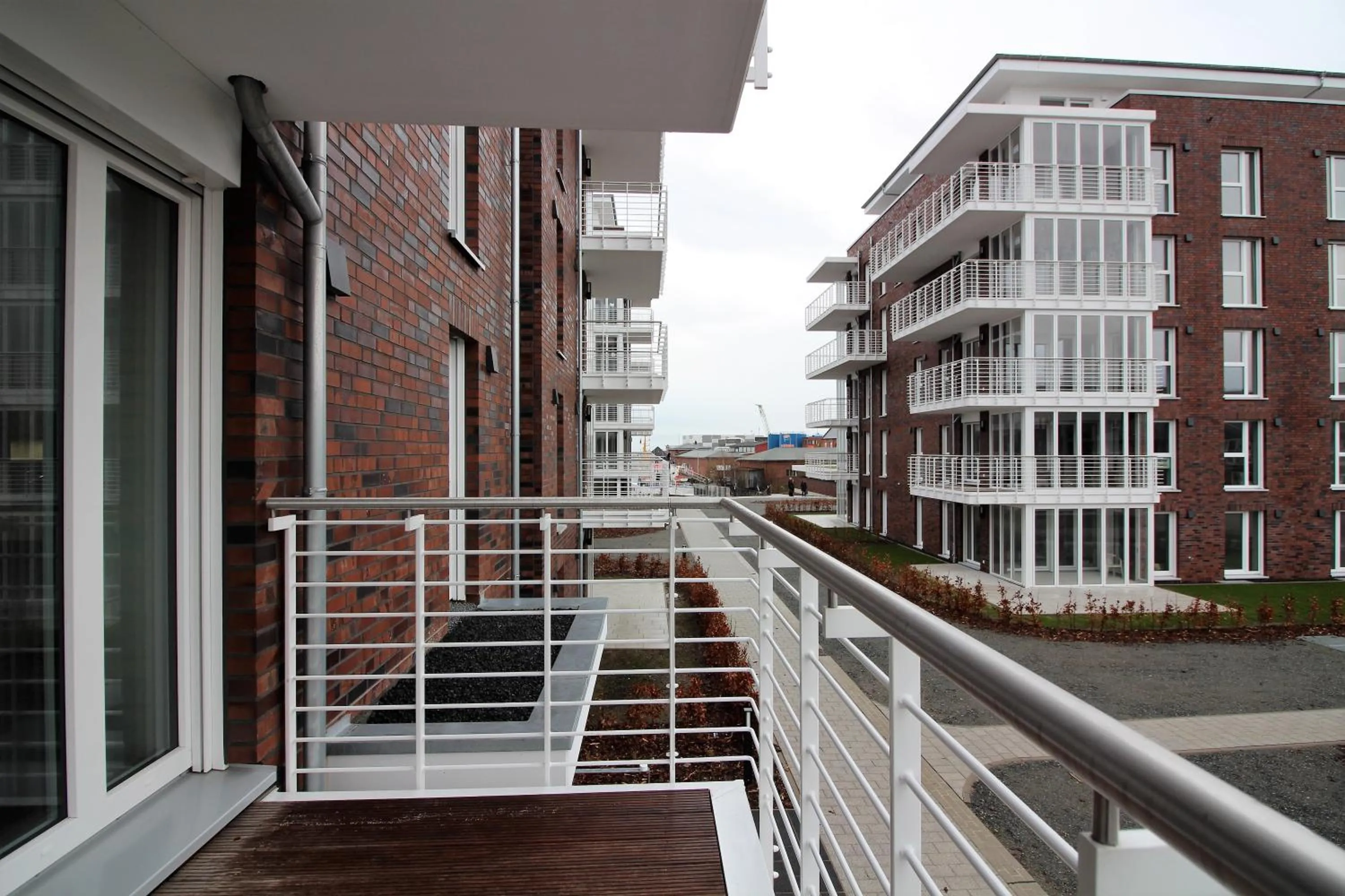 Balcony/Terrace in Wohnen am Yachthafen W25