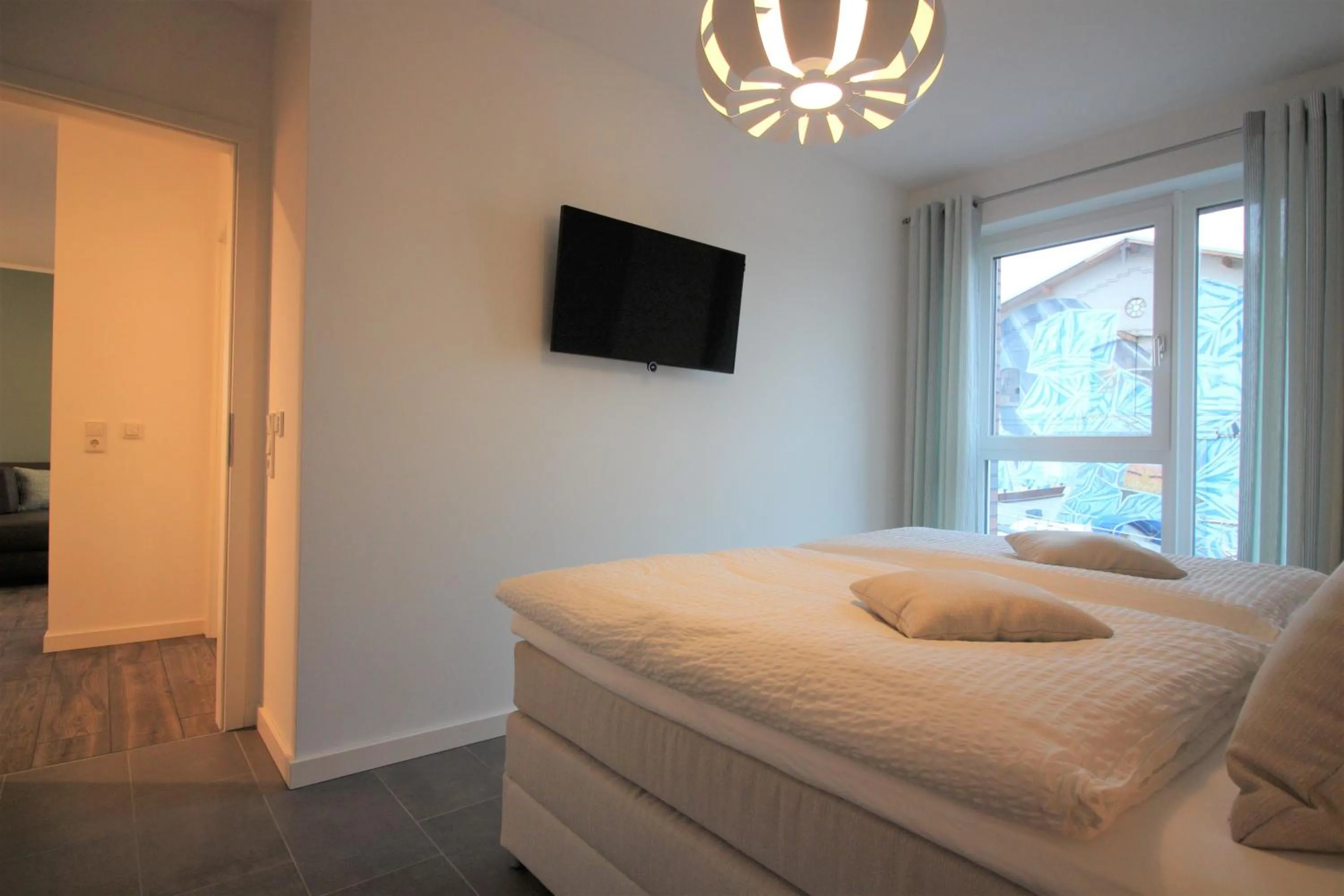 Bedroom, Bed in Wohnen am Yachthafen W25