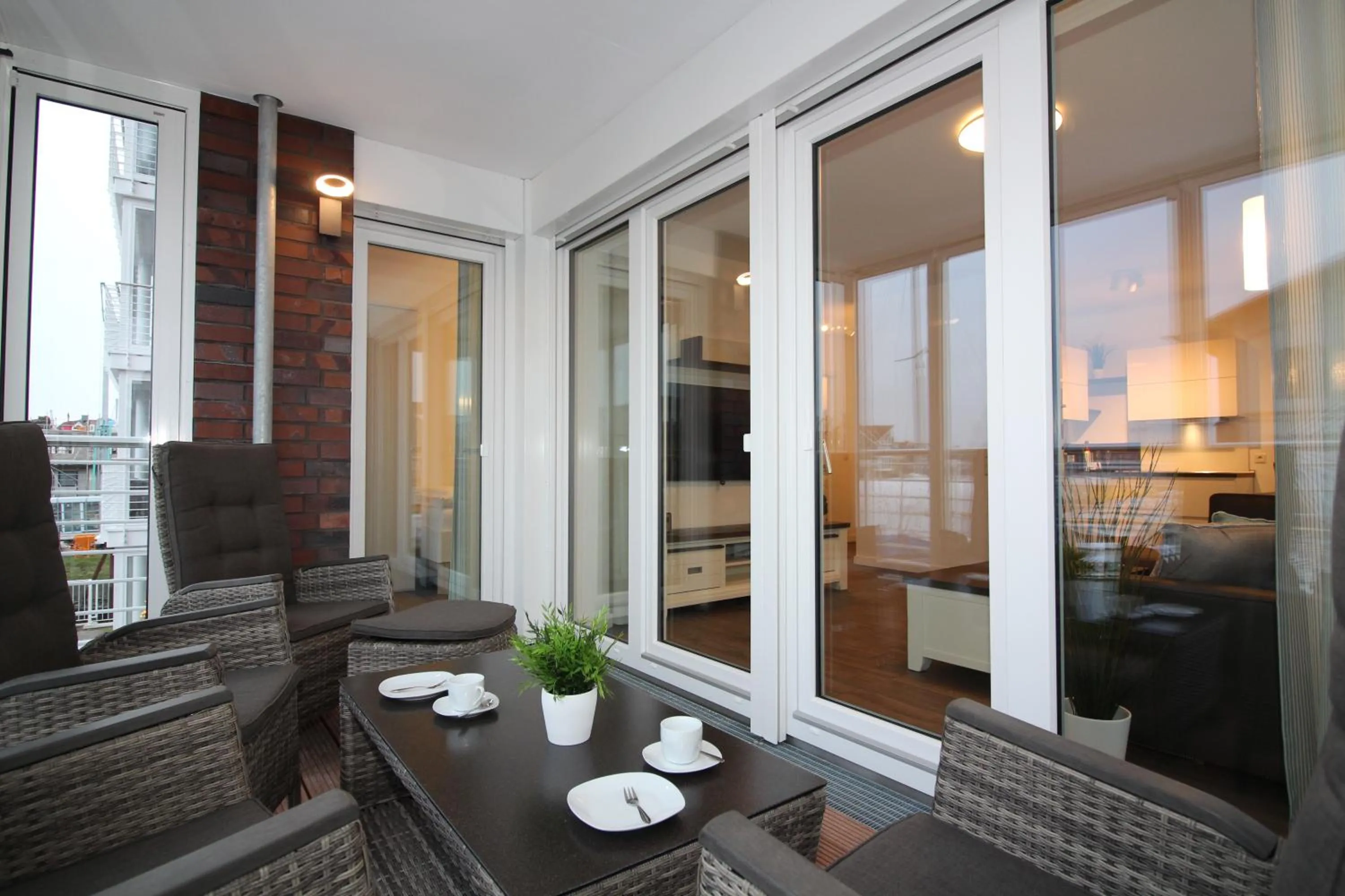 Balcony/Terrace in Wohnen am Yachthafen W25
