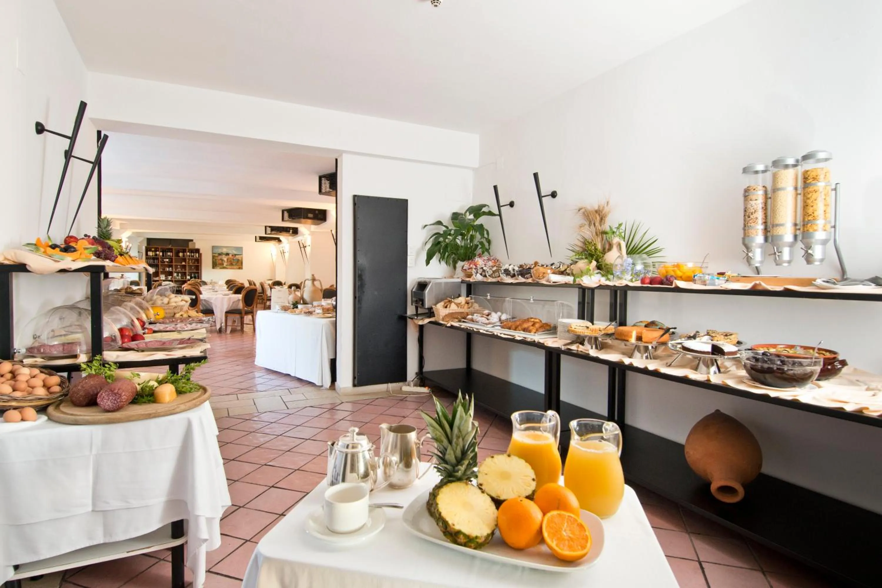 Continental breakfast in Grand Hotel Masseria Santa Lucia