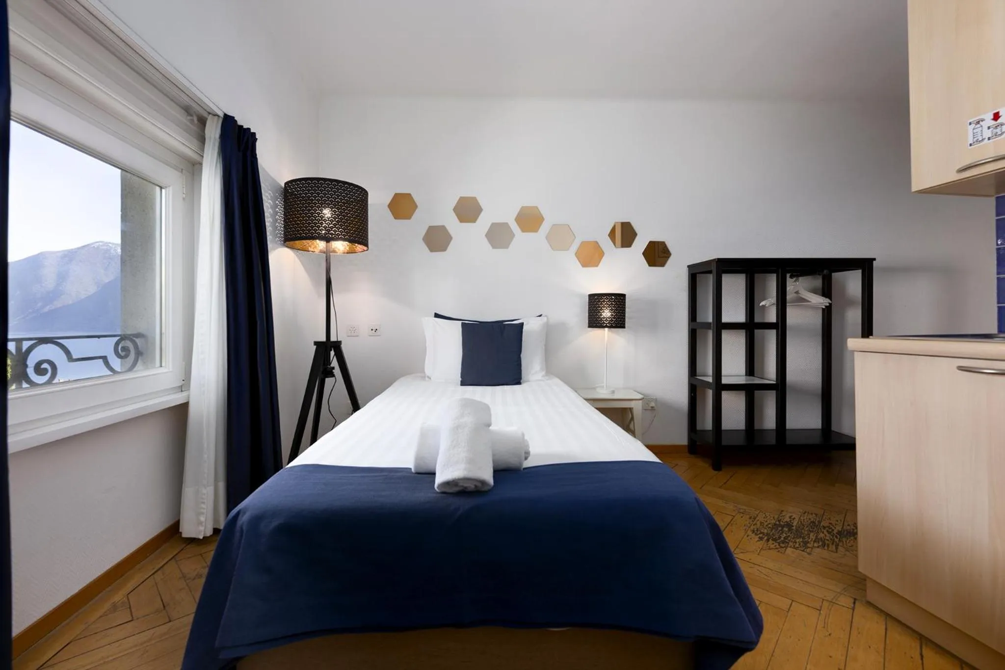 Bed in GuestHouse Lugano Center by LR