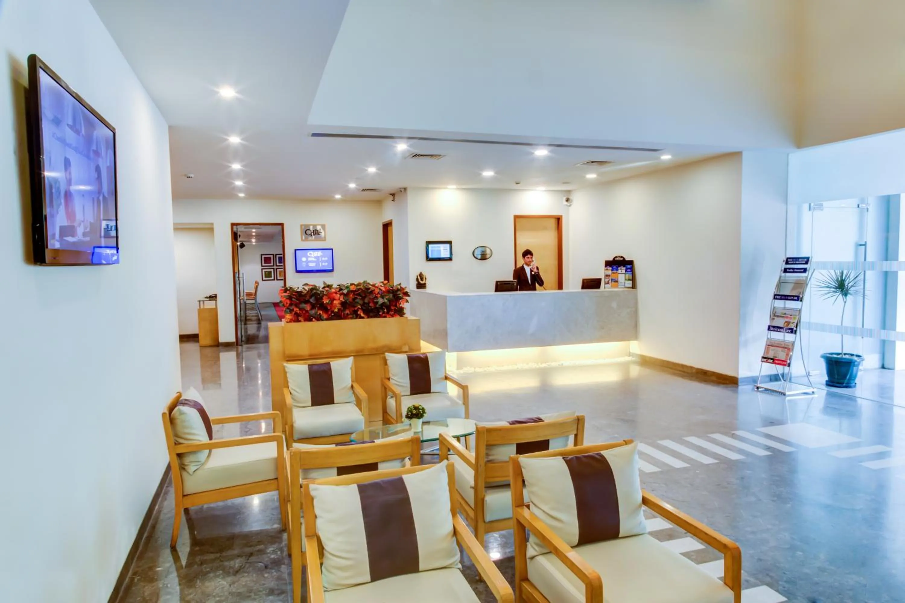 Lobby or reception in Radha Hometel