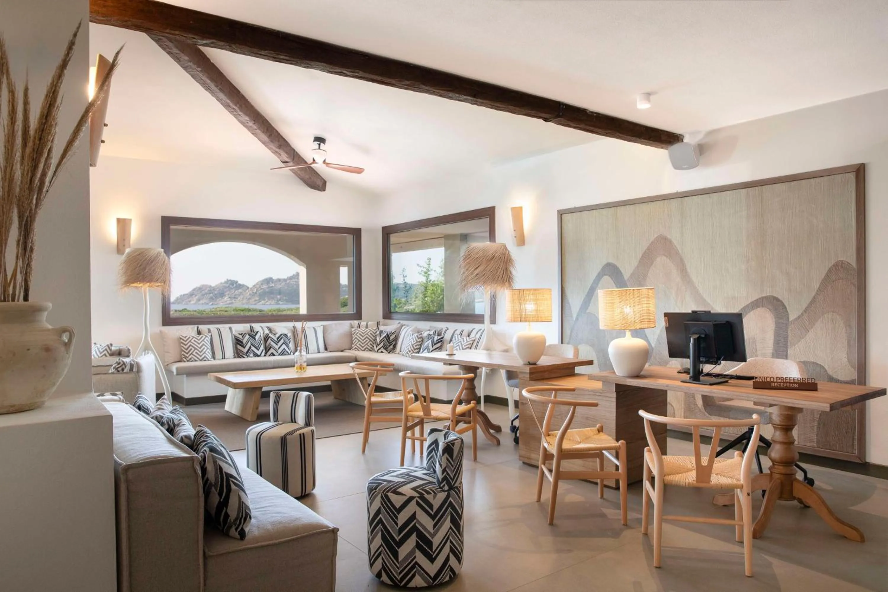 Lobby or reception in Mangia's Santa Teresa Sardinia, Curio Collection by Hilton