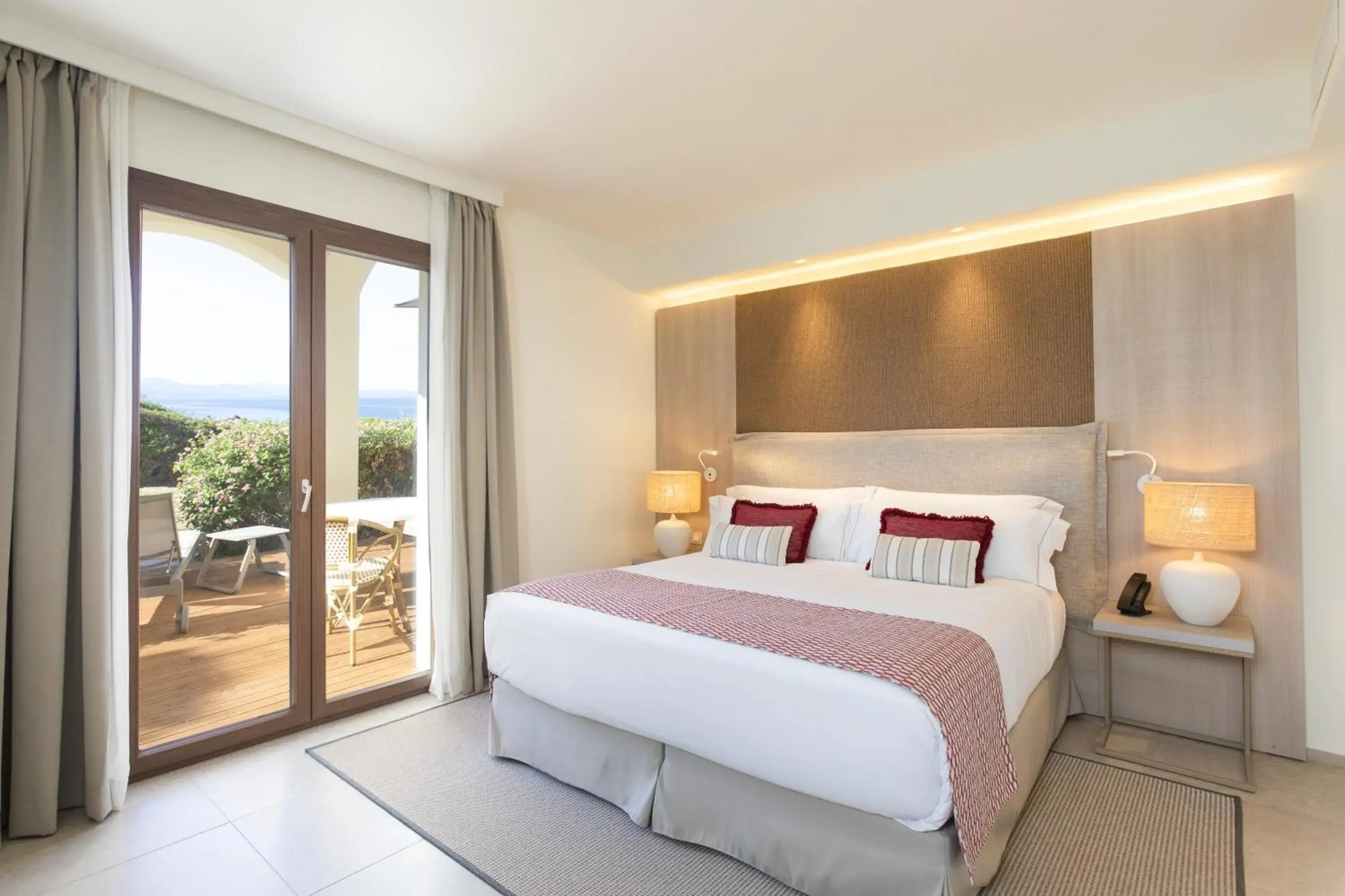 Deluxe King Room with Sea View and Terrace in Mangia's Santa Teresa Sardinia, Curio Collection by Hilton Deluxe King Room with Sea View and Terrace in Mangia's Santa Teresa Sardinia, Curio Collection by Hilton