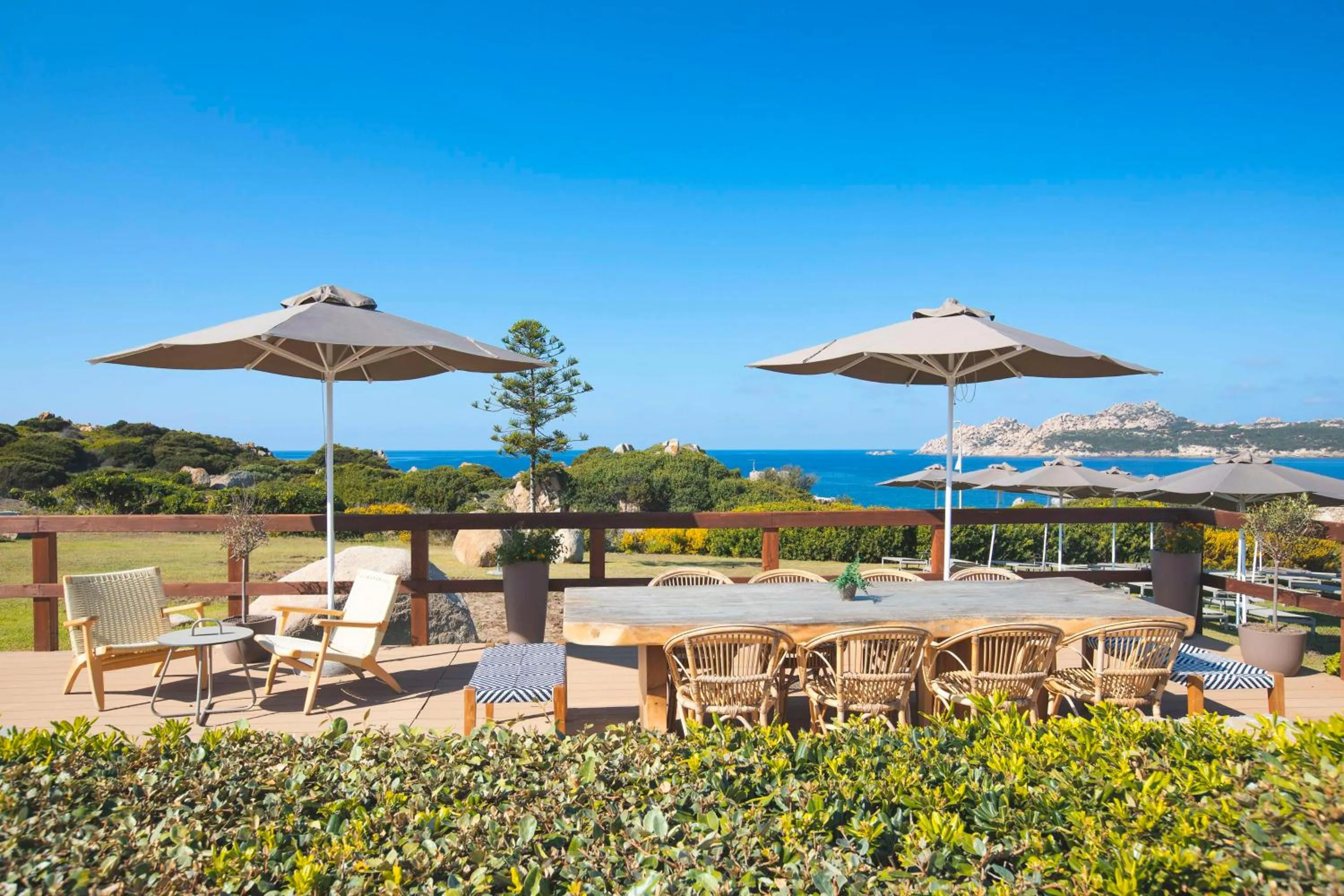 Patio in Mangia's Santa Teresa Sardinia, Curio Collection by Hilton