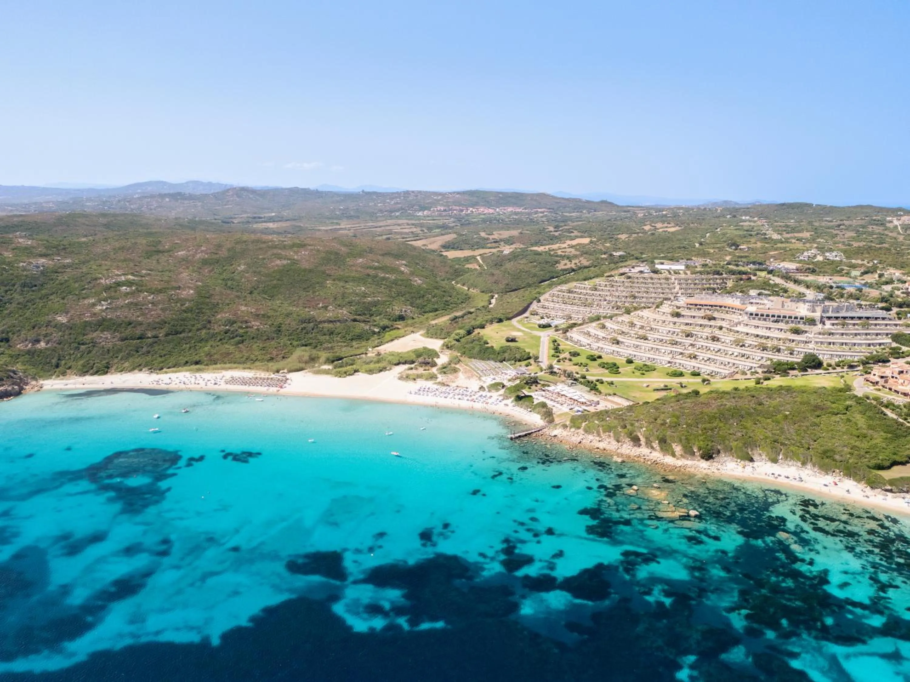 Bird's eye view in Mangia's Sardinia Resort