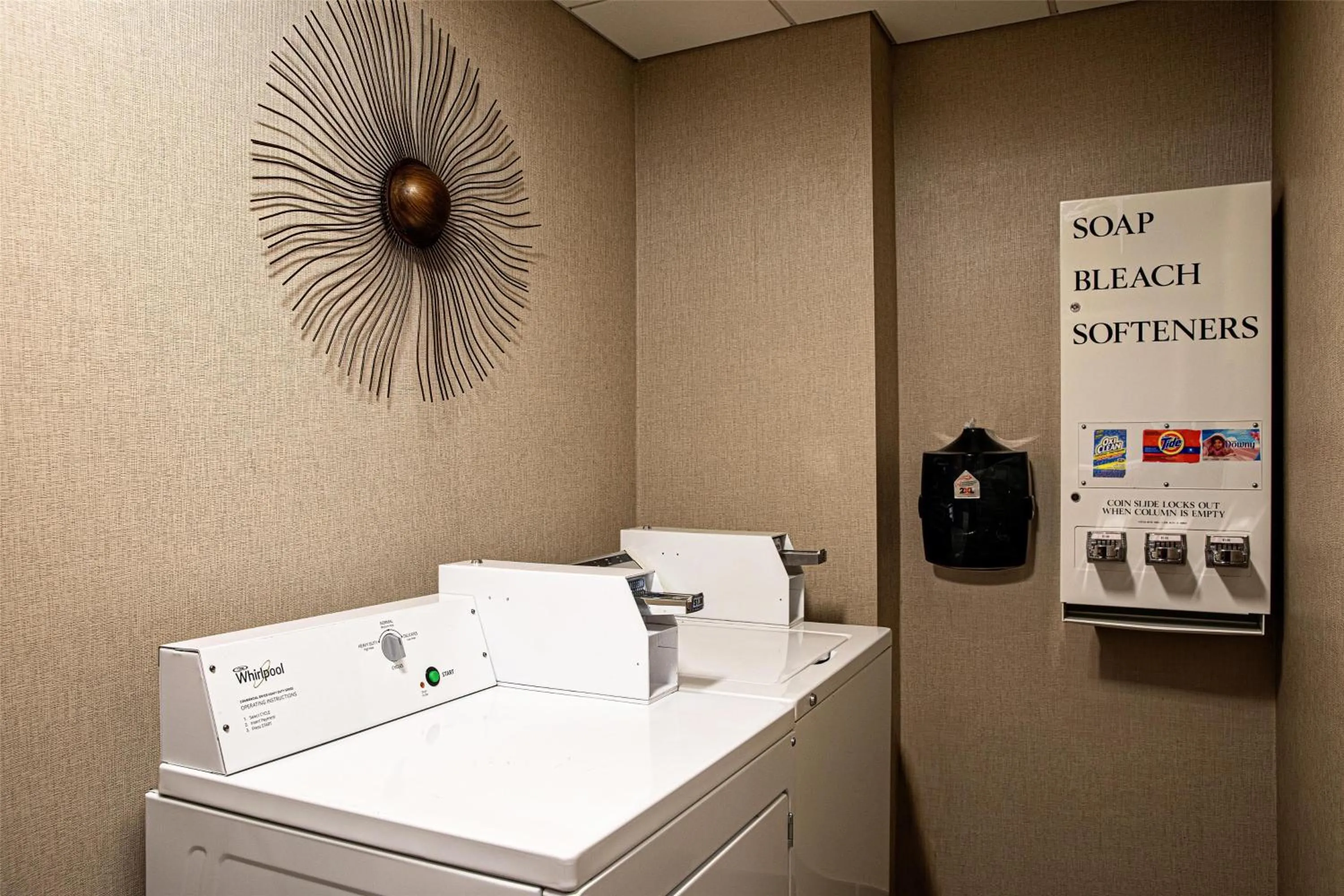 laundry in Hampton Inn Salisbury