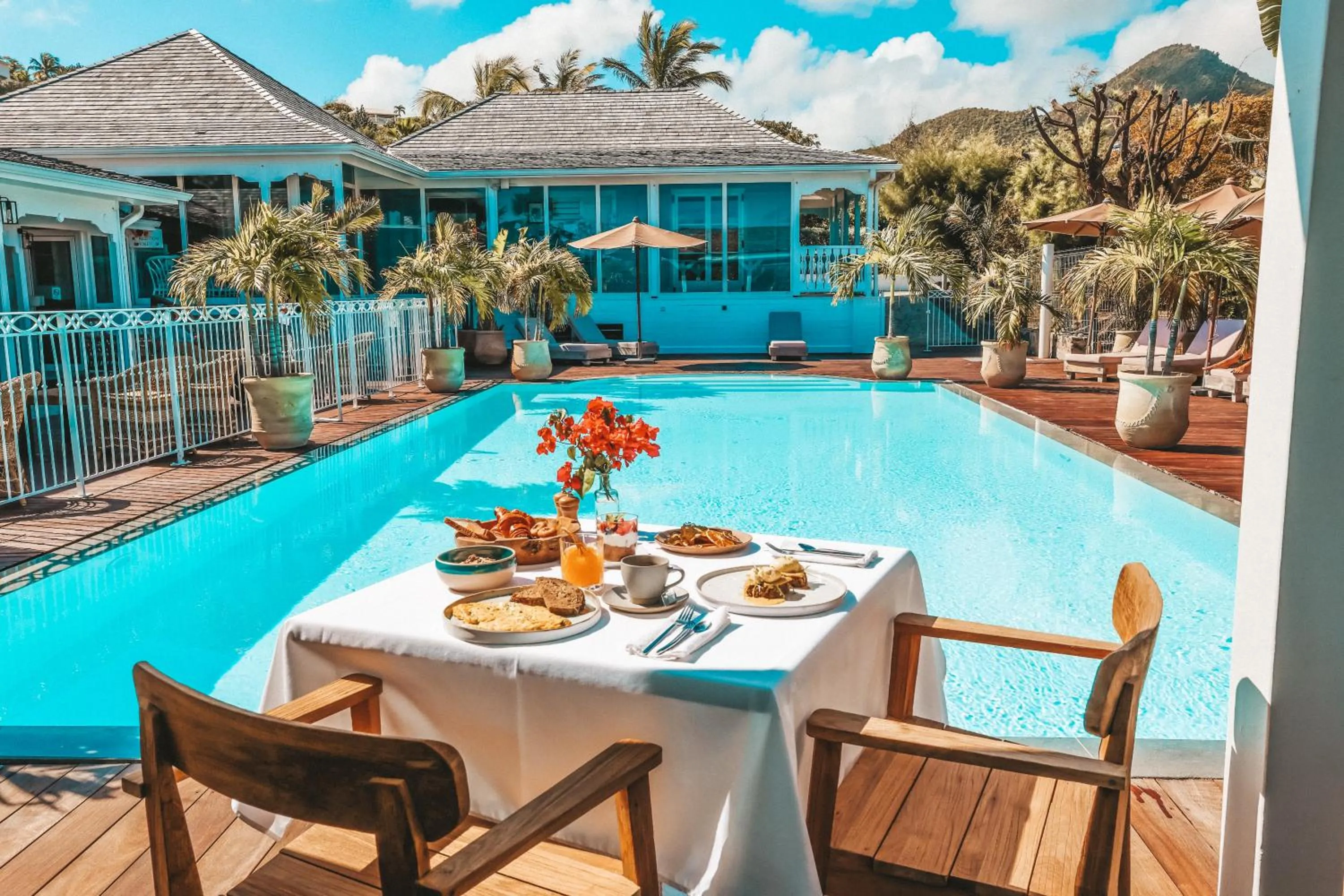 Swimming pool in Hotel La Plantation
