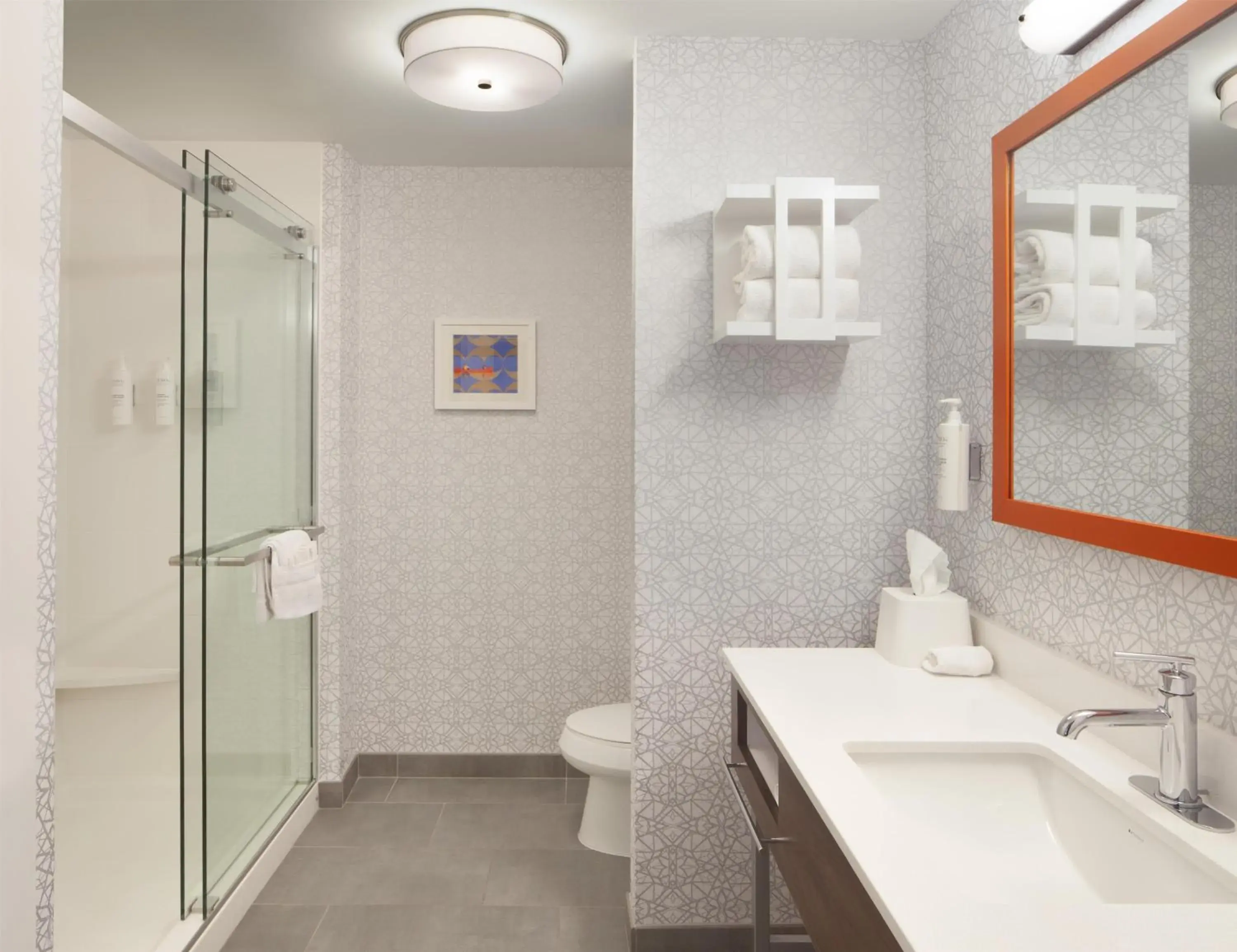 Bathroom in Hampton Inn & Suites Cleveland-Mentor Bathroom in Hampton Inn & Suites Cleveland-Mentor