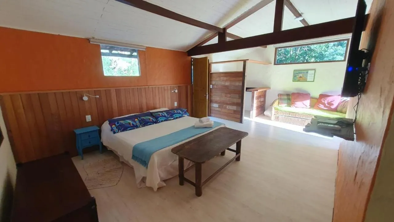 Bed in Pousada Paraíso Açú