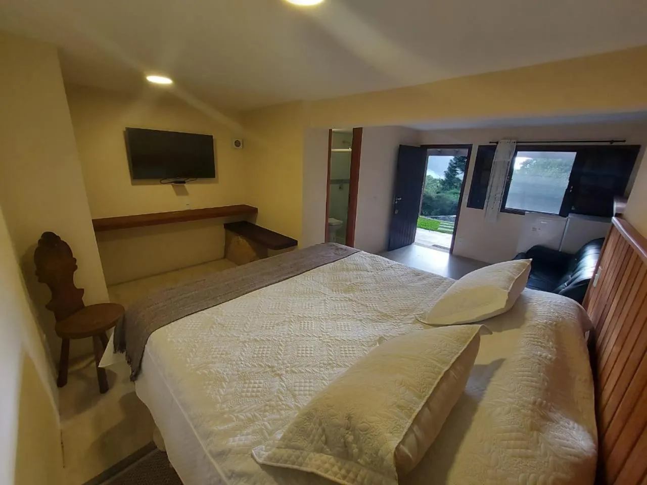 Bed in Pousada Paraíso Açú