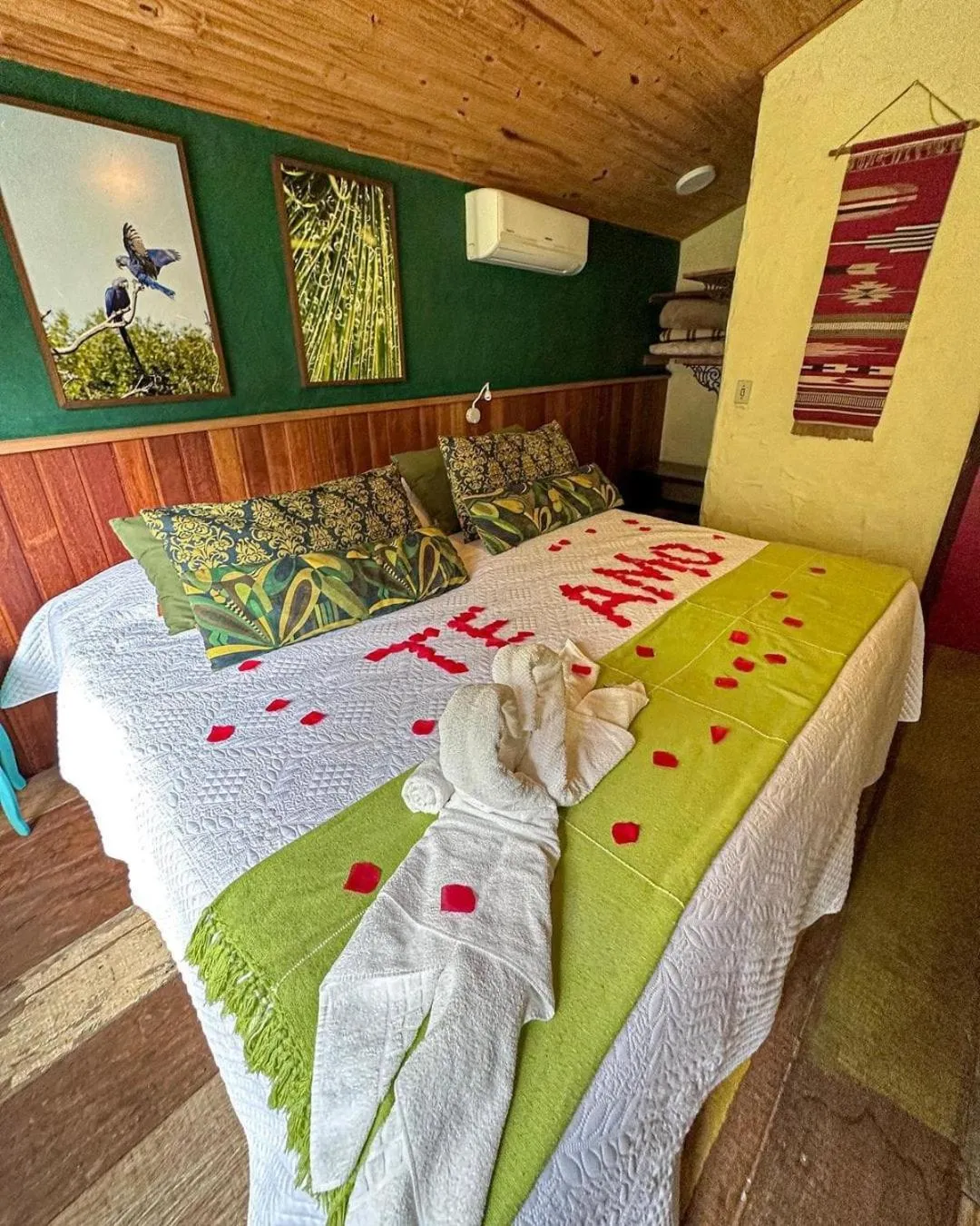 Bed in Pousada Paraíso Açú