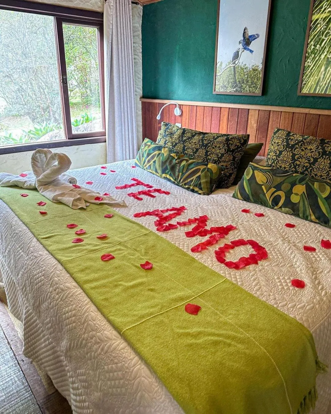 Bed in Pousada Paraíso Açú