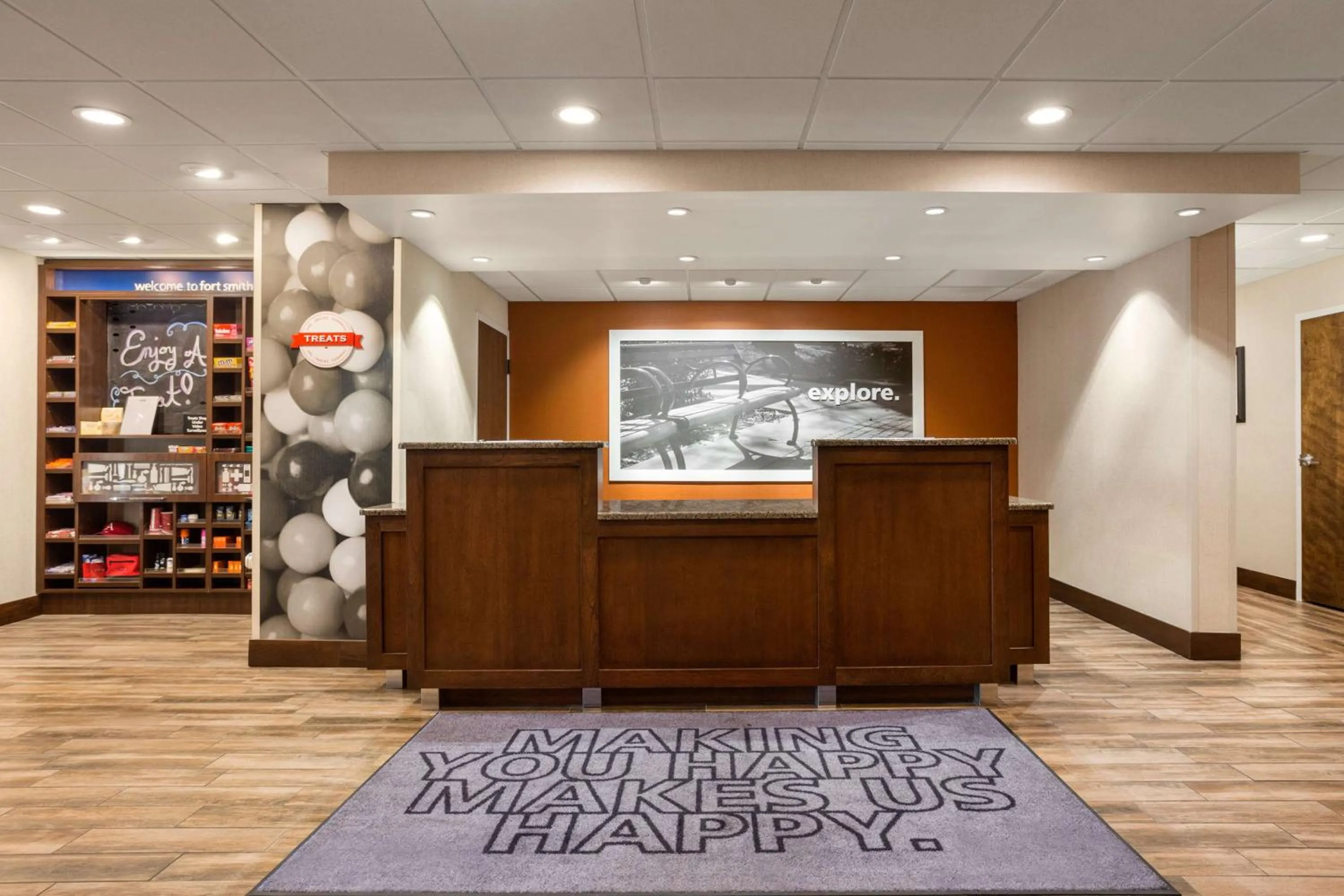 Lobby or reception in Hampton Inn by Hilton Fort Smith