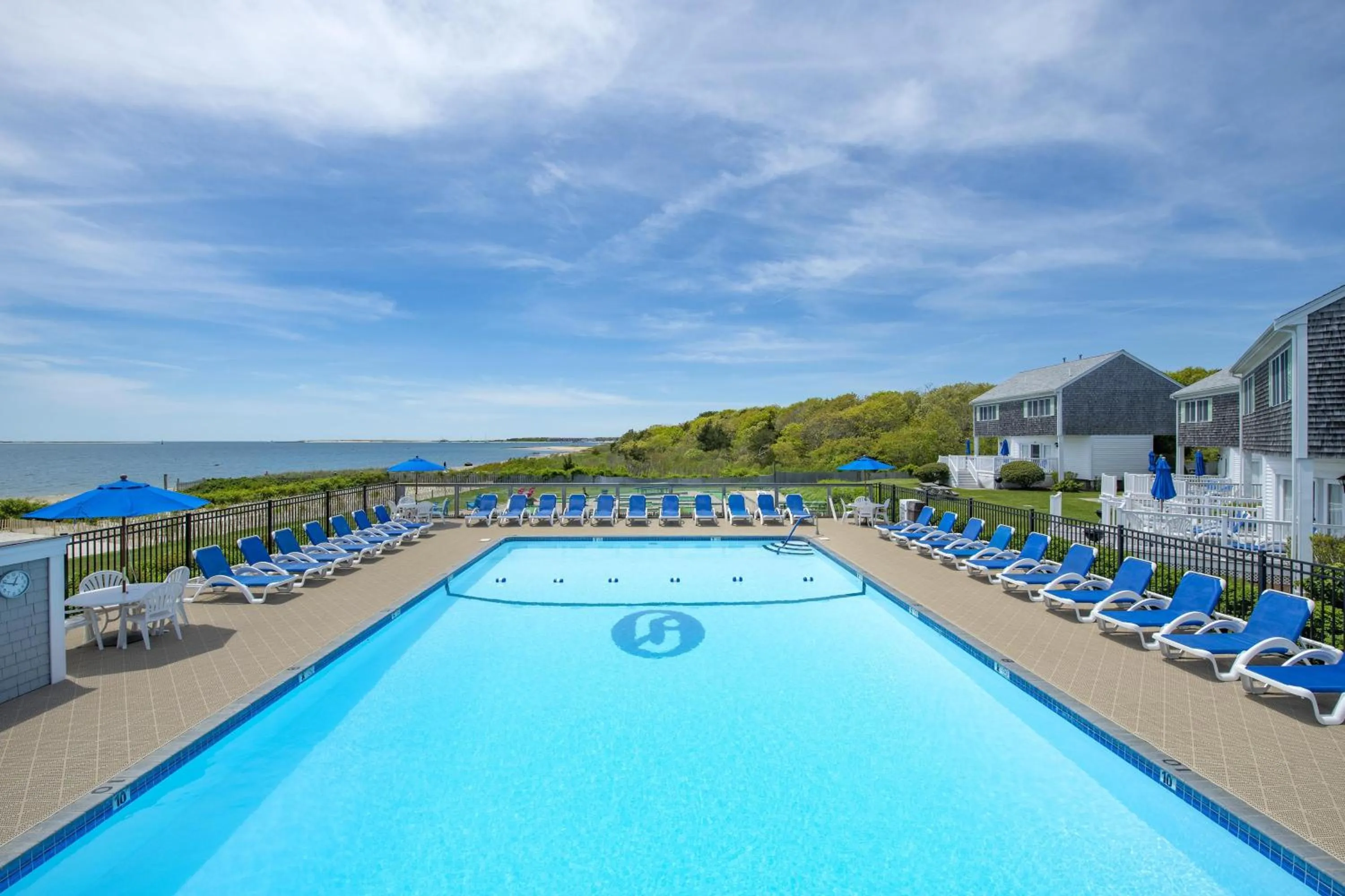 Pool view in Green Harbor Resort