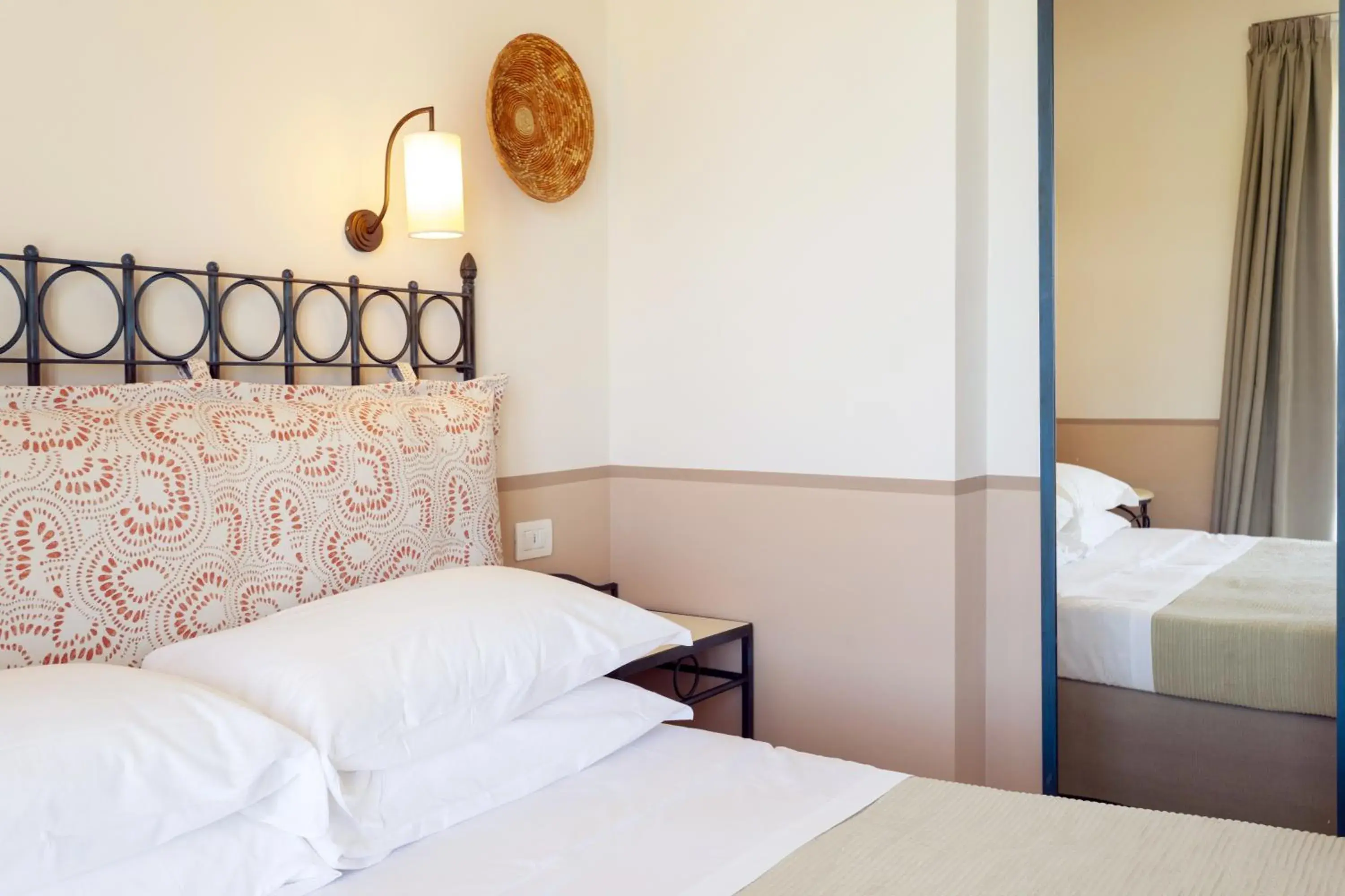 Bed in Mangia's Selinunte Resort Bed in Mangia's Selinunte Resort