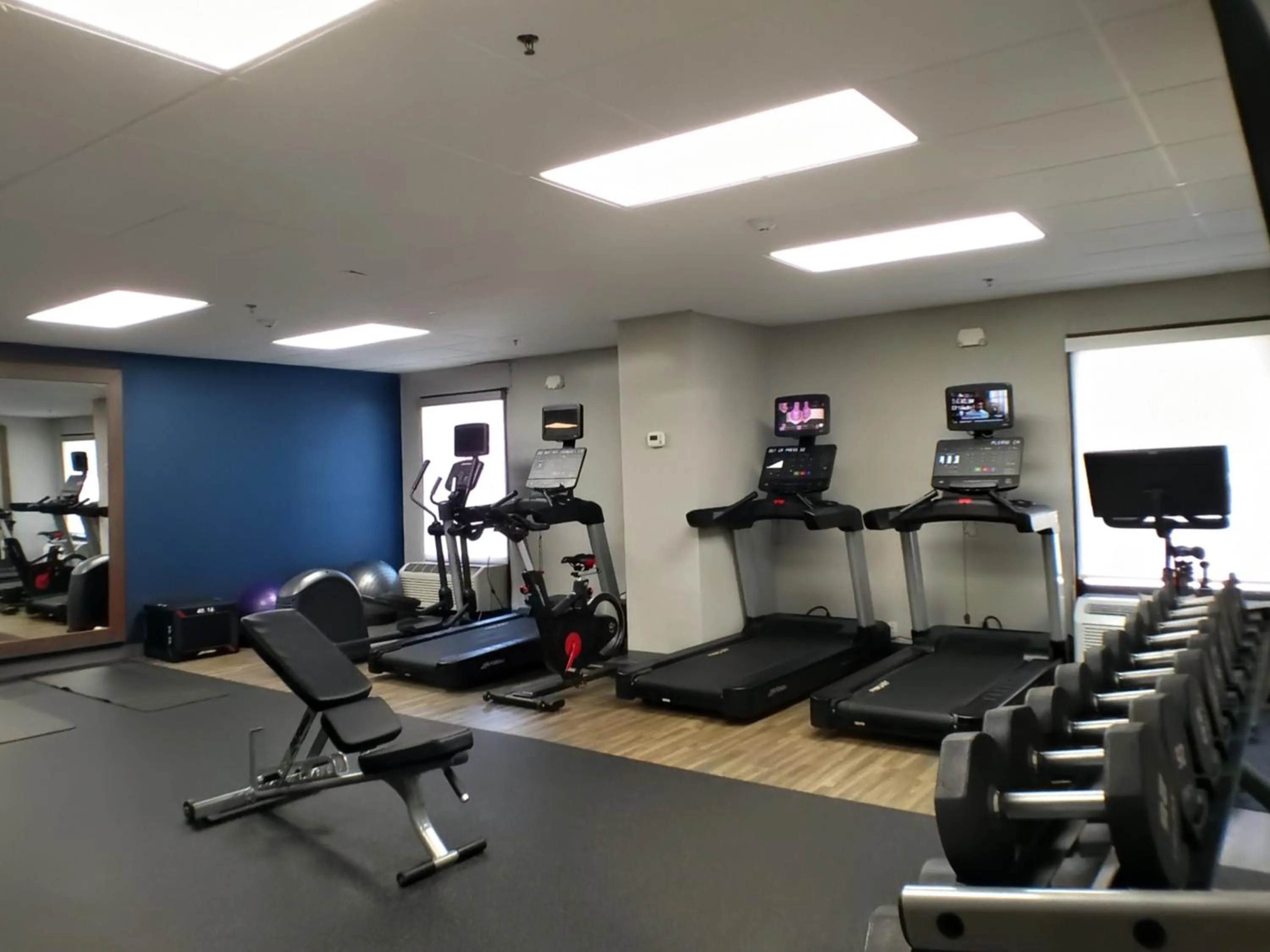 Fitness centre/facilities in Hampton Inn Houma