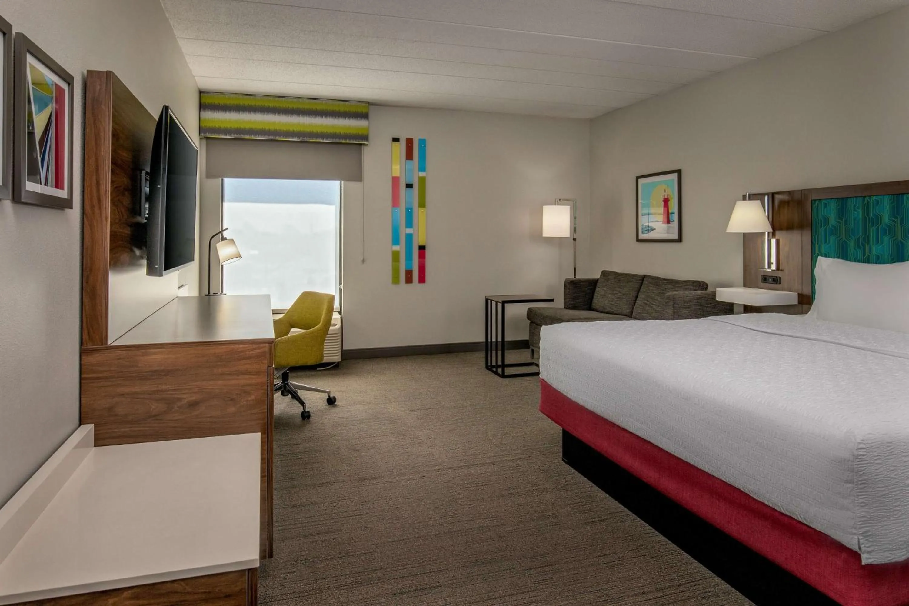 Bed in Hampton Inn Rehoboth Beach