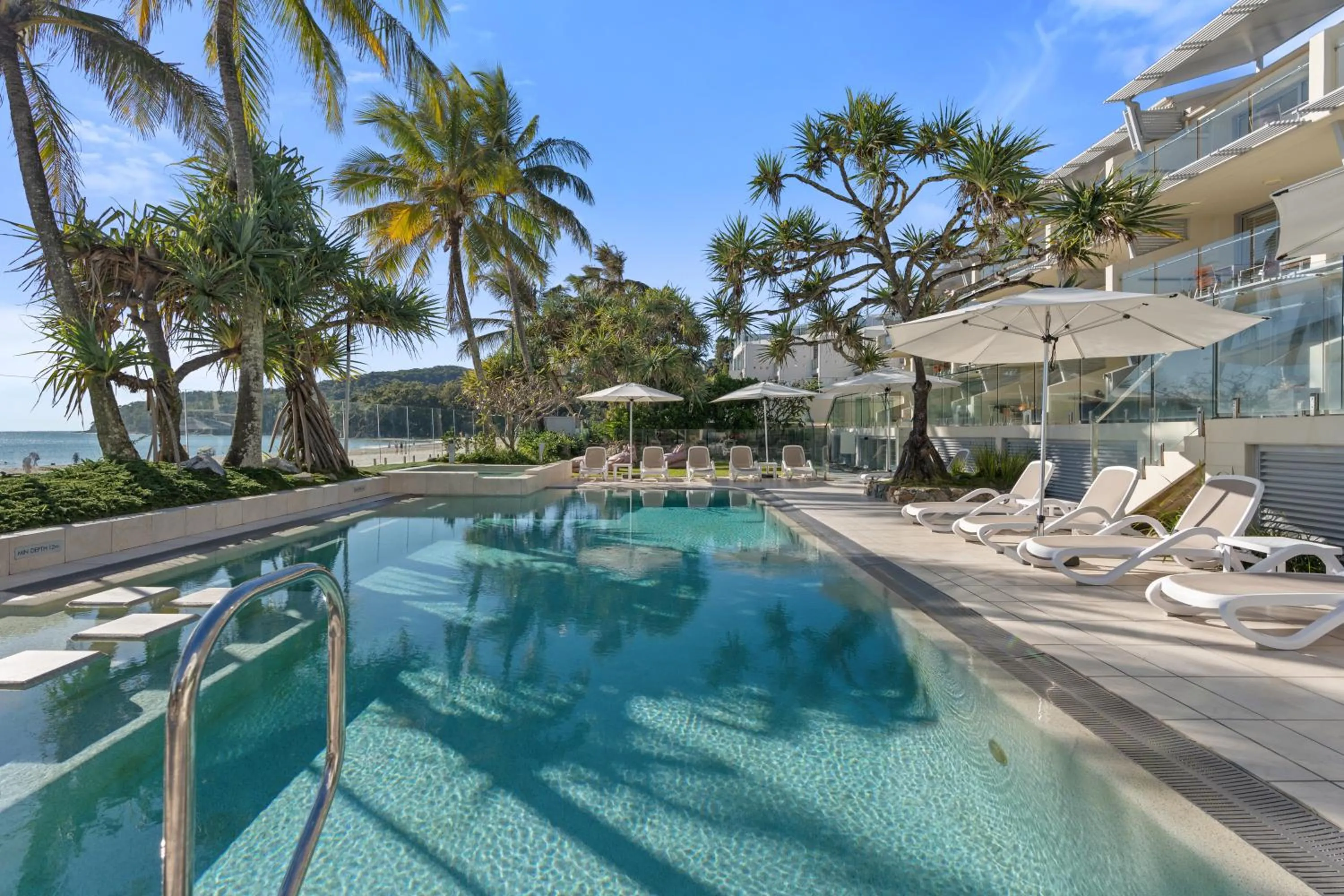 Pool view in Fairshore Noosa