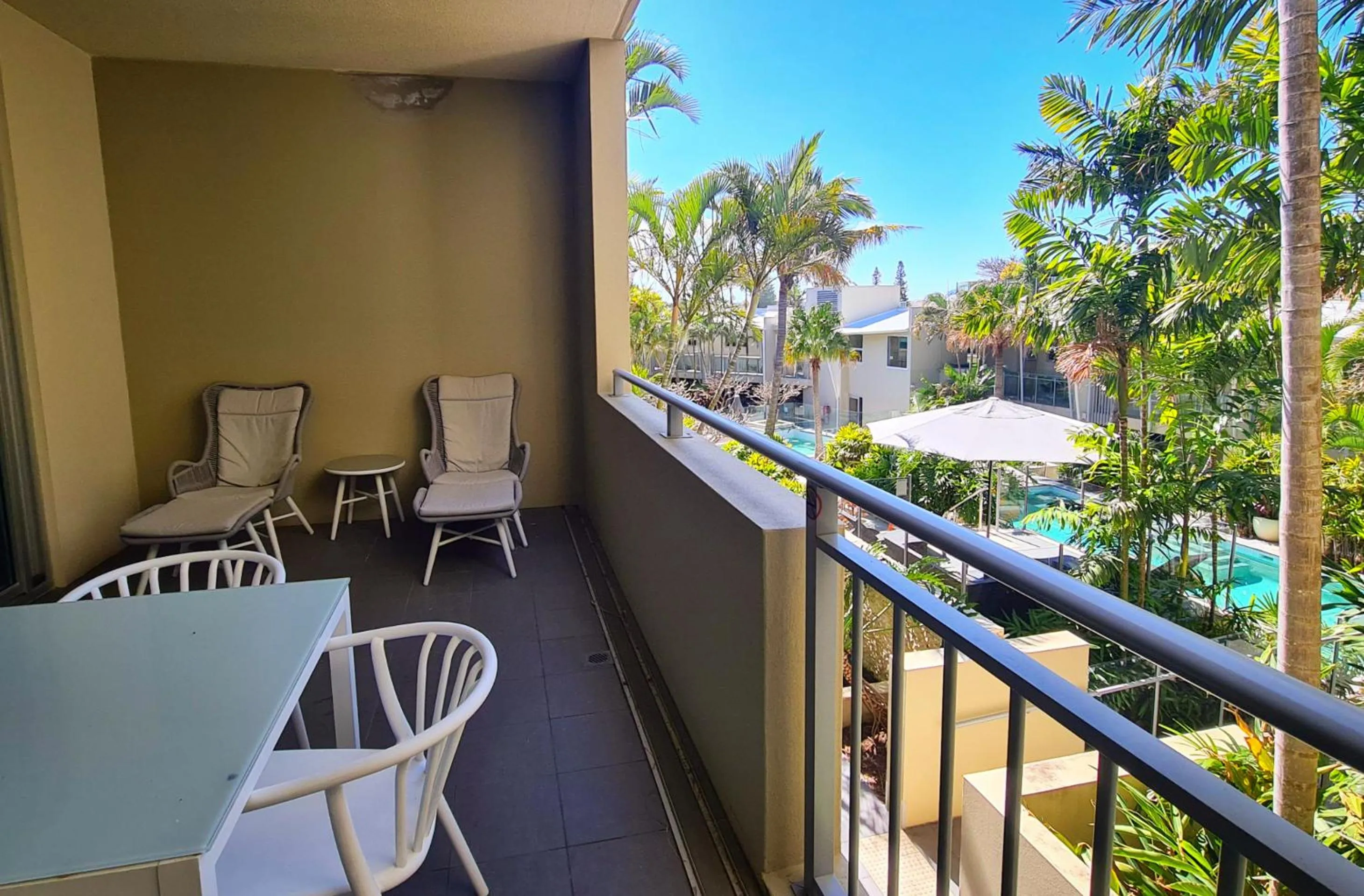 Pool view in The Beach Cabarita