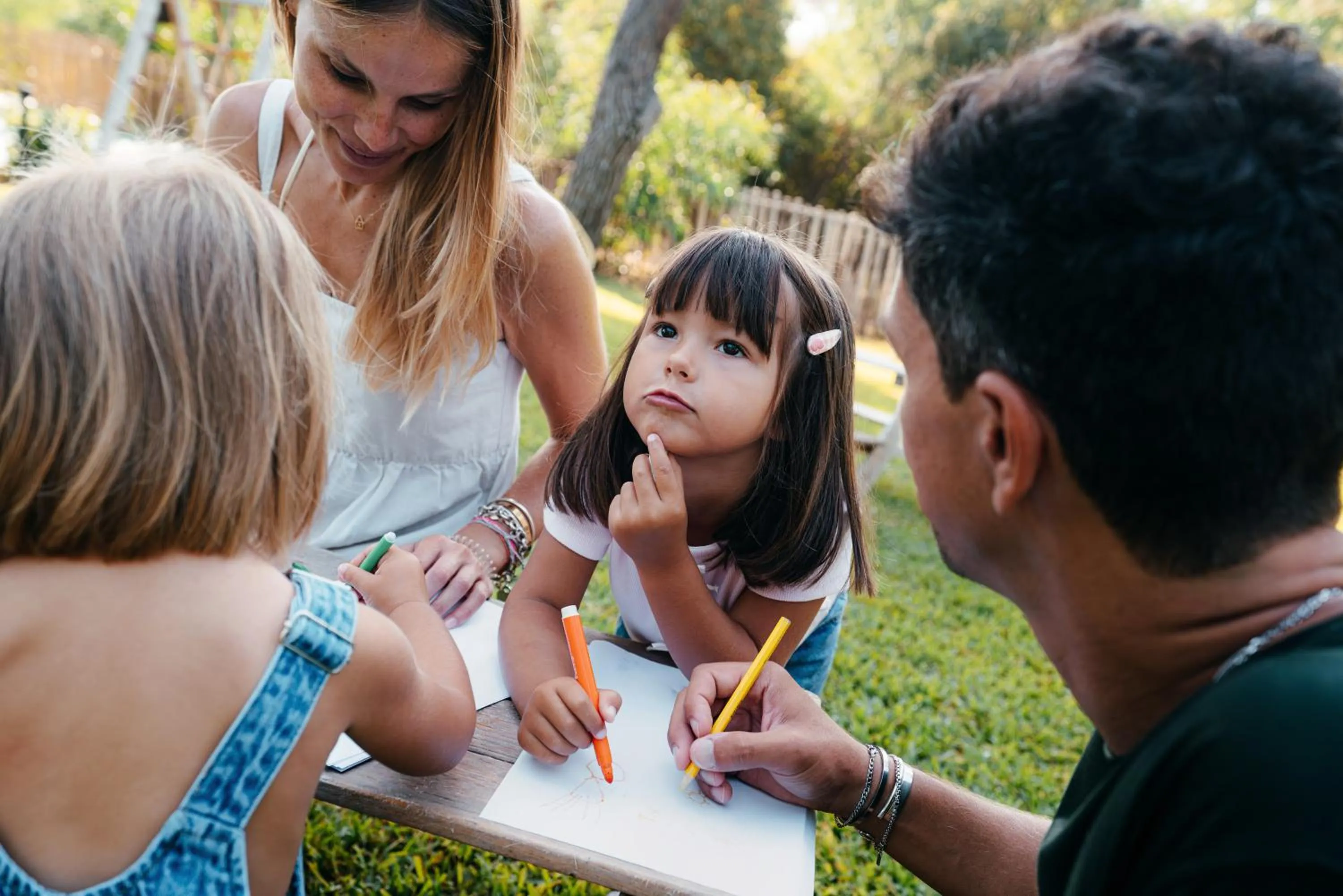 Family in Mangia's Brucoli, Sicily, Autograph Collection