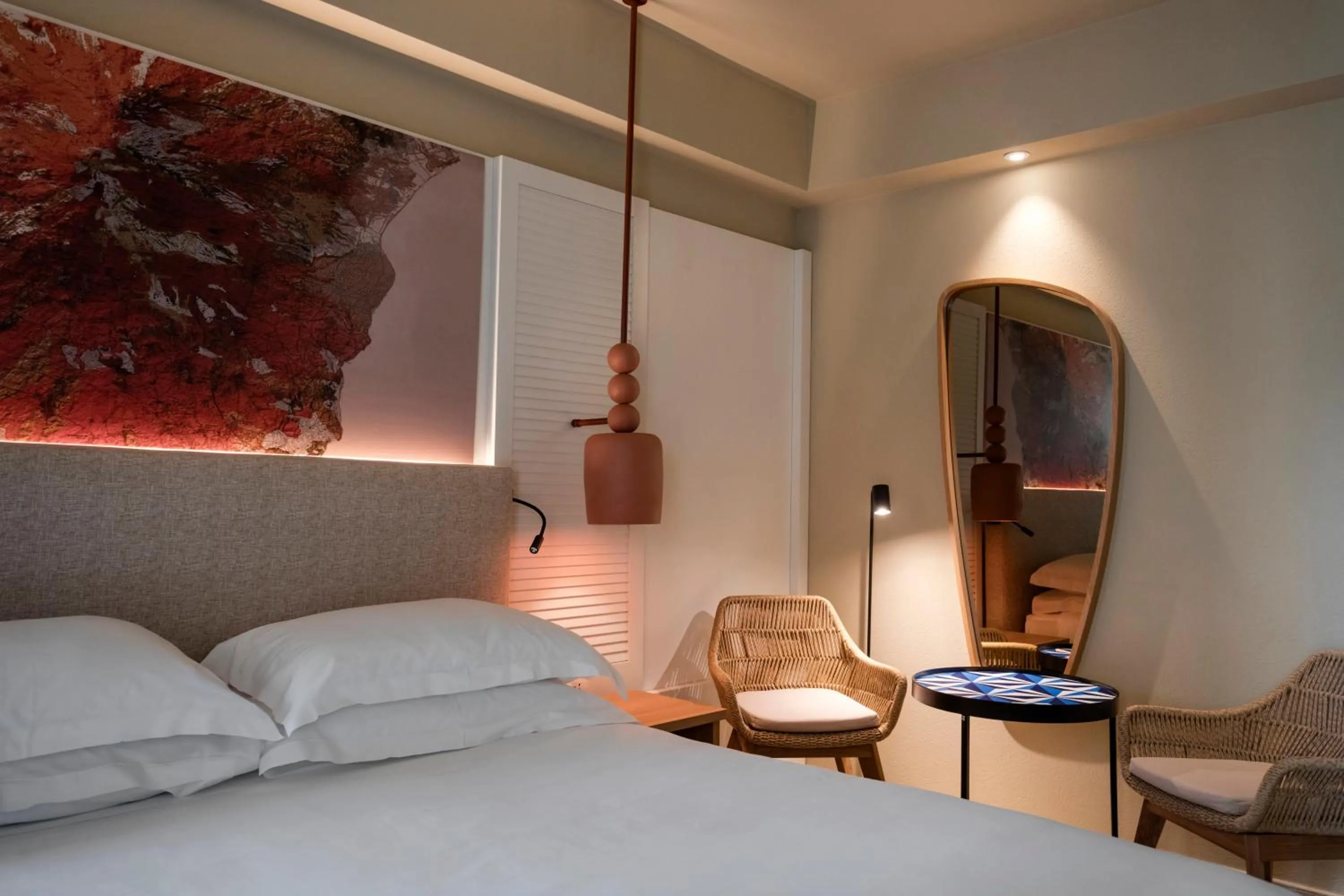 Bedroom, Bed in Mangia's Brucoli, Sicily, Autograph Collection