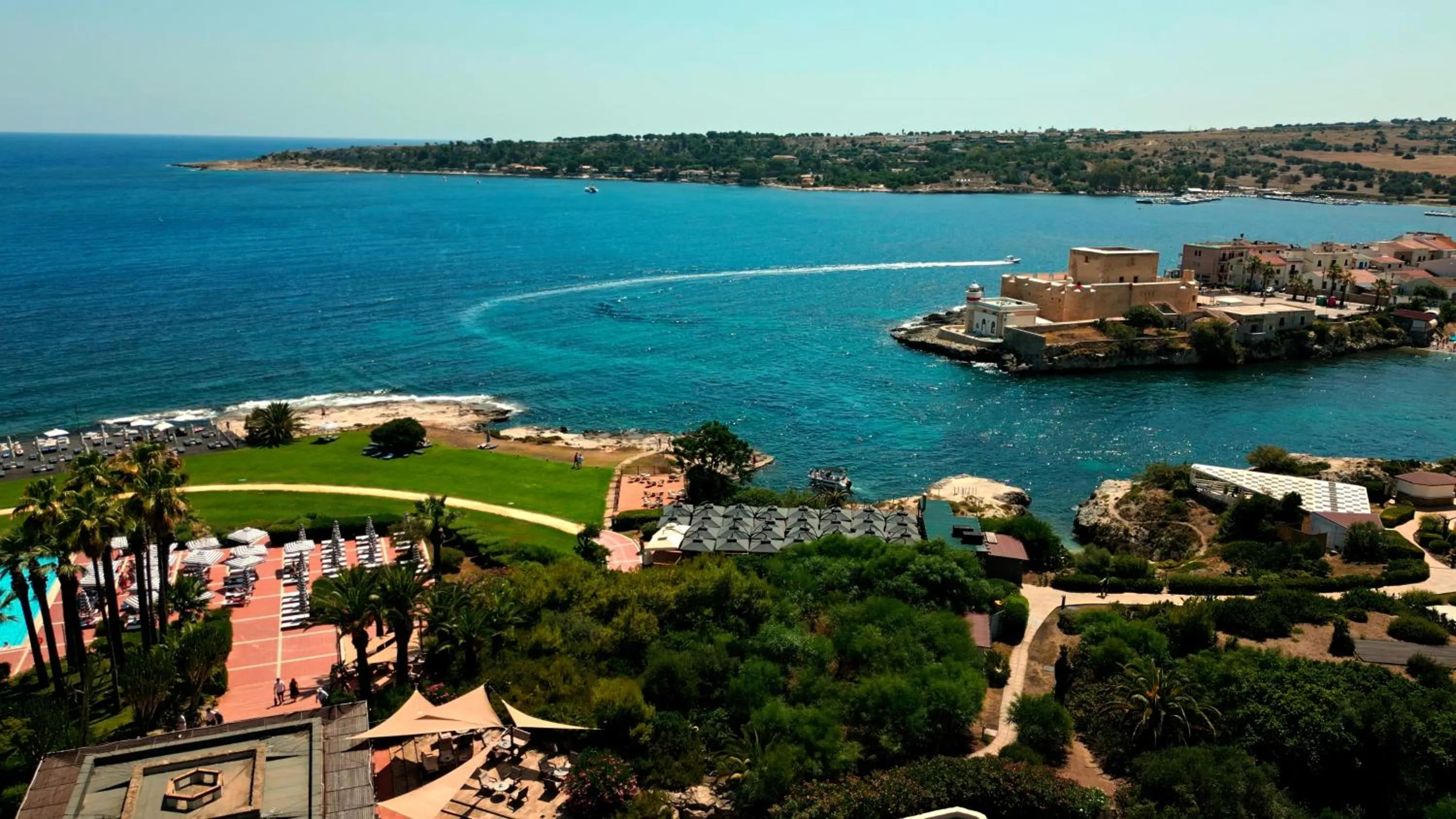 Bird's eye view in Mangia's Brucoli, Sicily, Autograph Collection