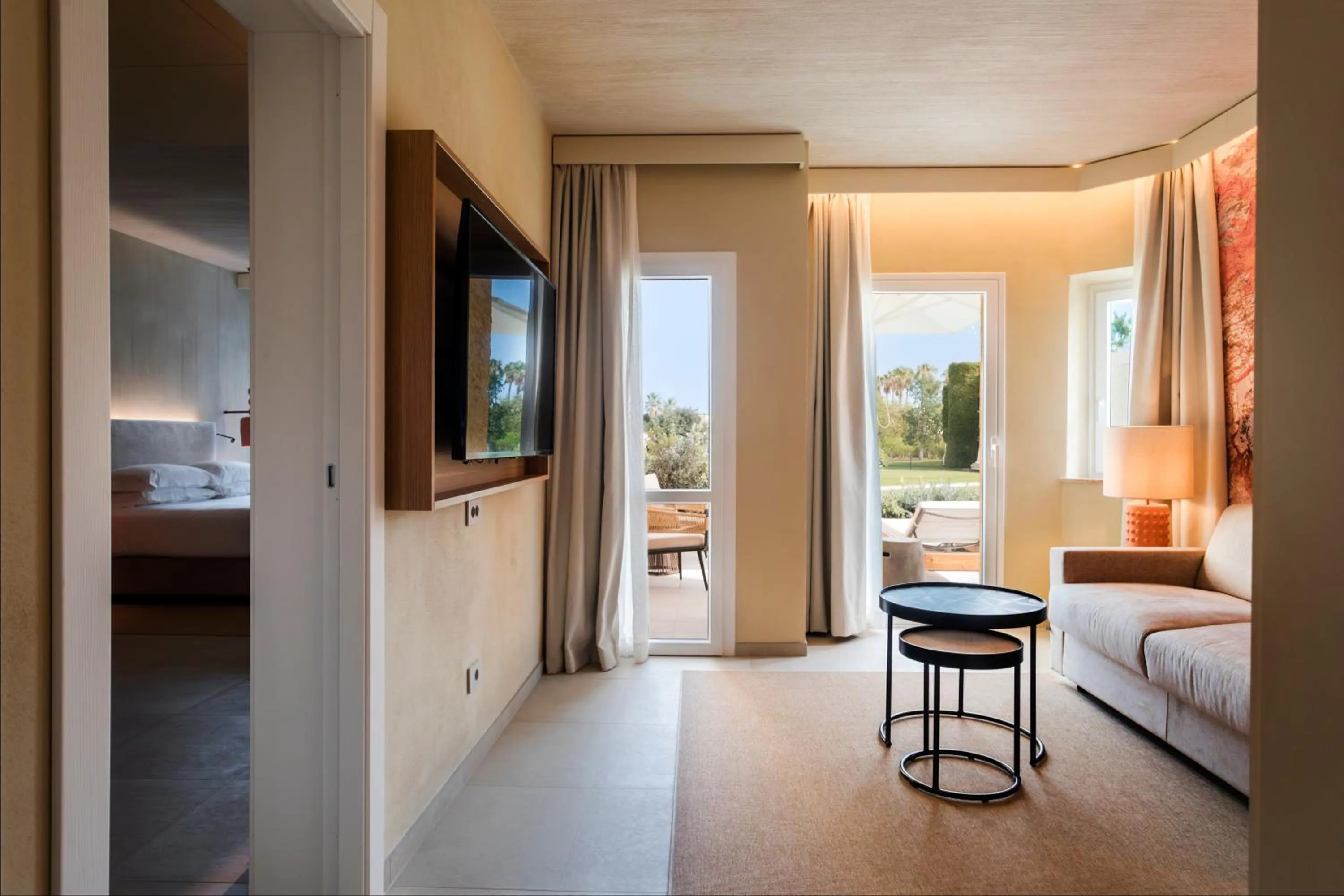 Seating area, Bed in Mangia's Brucoli, Sicily, Autograph Collection